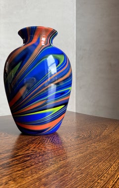 Vase en verre de Murano « Eos » d'Ottavio Missoni pour Arte Vetro Murano, Italie, années 1980