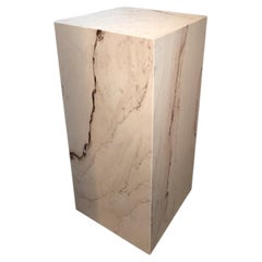 Róisín Lafferty Bosca Plinth in Calacatta Rose Marble, Handcrafted in Ireland