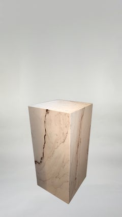 Róisín Lafferty Bosca Plinth in Calacatta Rose Marble, Handcrafted in Ireland