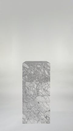 Róisín Lafferty Bosca Plinth in Bianco Goia Marble, Handcrafted in Ireland