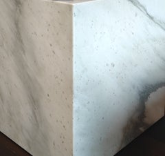 Róisín Lafferty Bosca Plinth in Calacatta Retro Marble, Handcrafted in Ireland