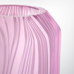 Jarrón «Icona» rosa cristal, 17 cm, de Kateřina Handlová, Rückl, diseño checo