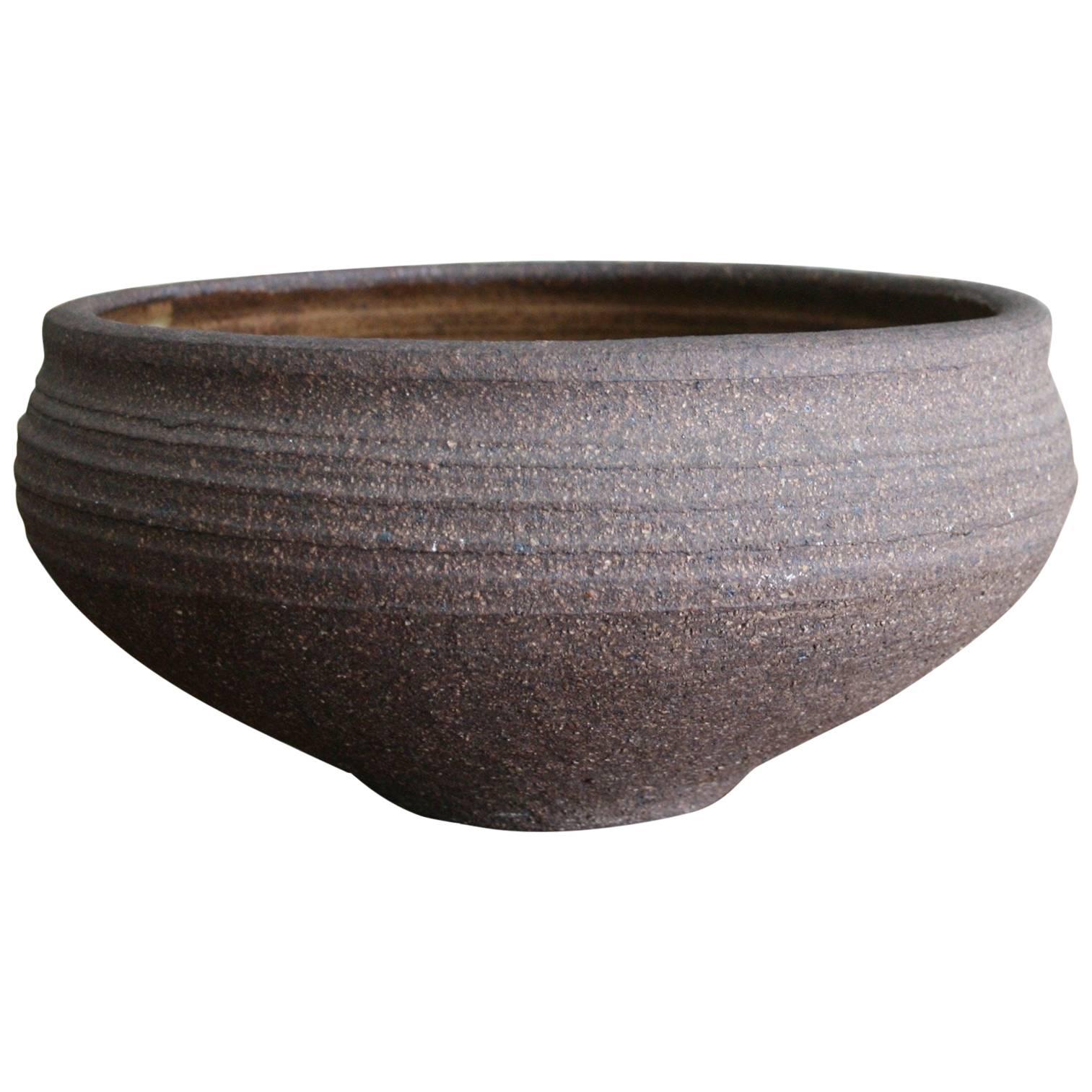 1960s Karen Karnes Hand Thrown Ceramic Bowl For Sale