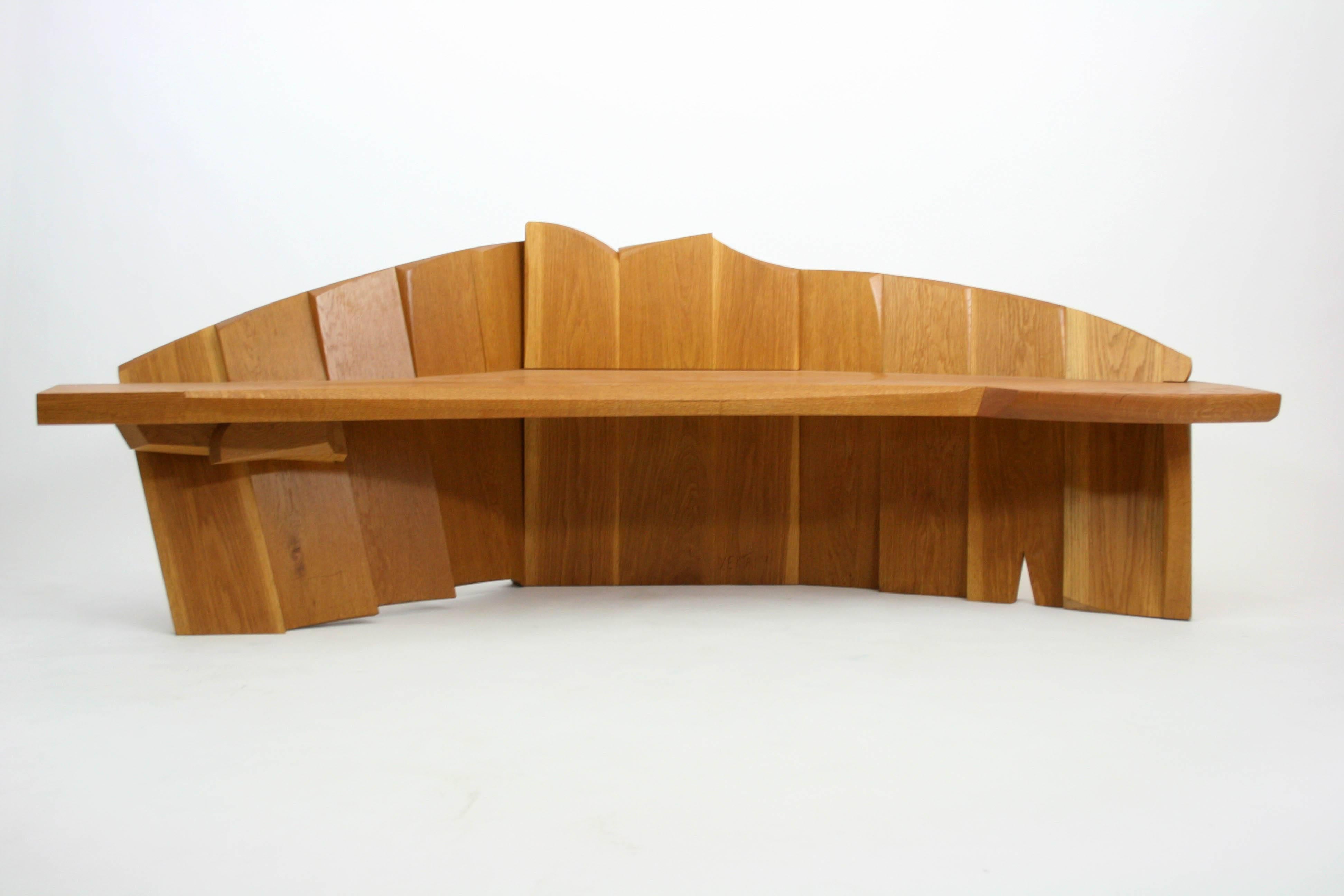 Nico Yektai Studio modernist oak bench model 