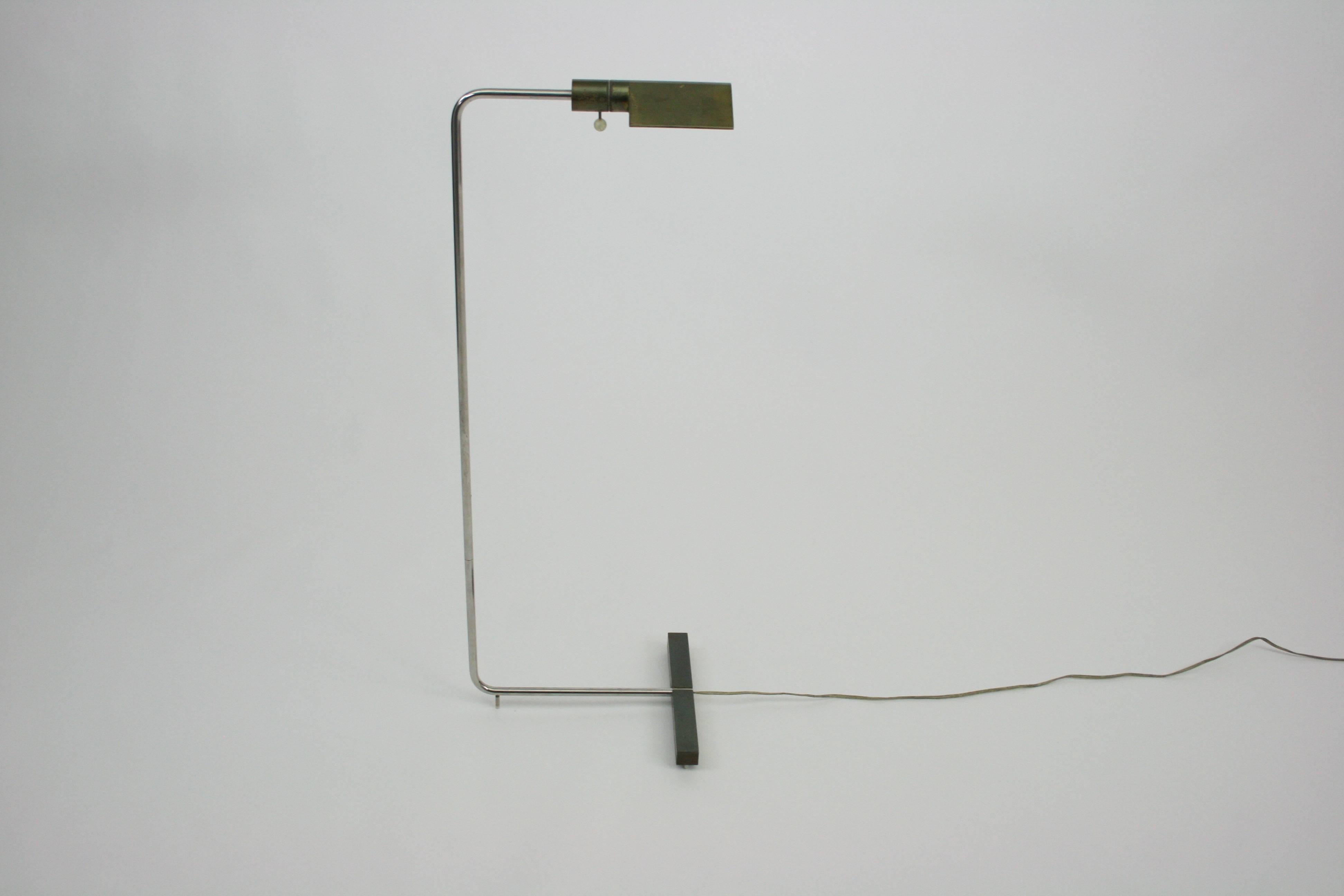 Brass and Chrome Reading Lamp by Cedric Hartman 2