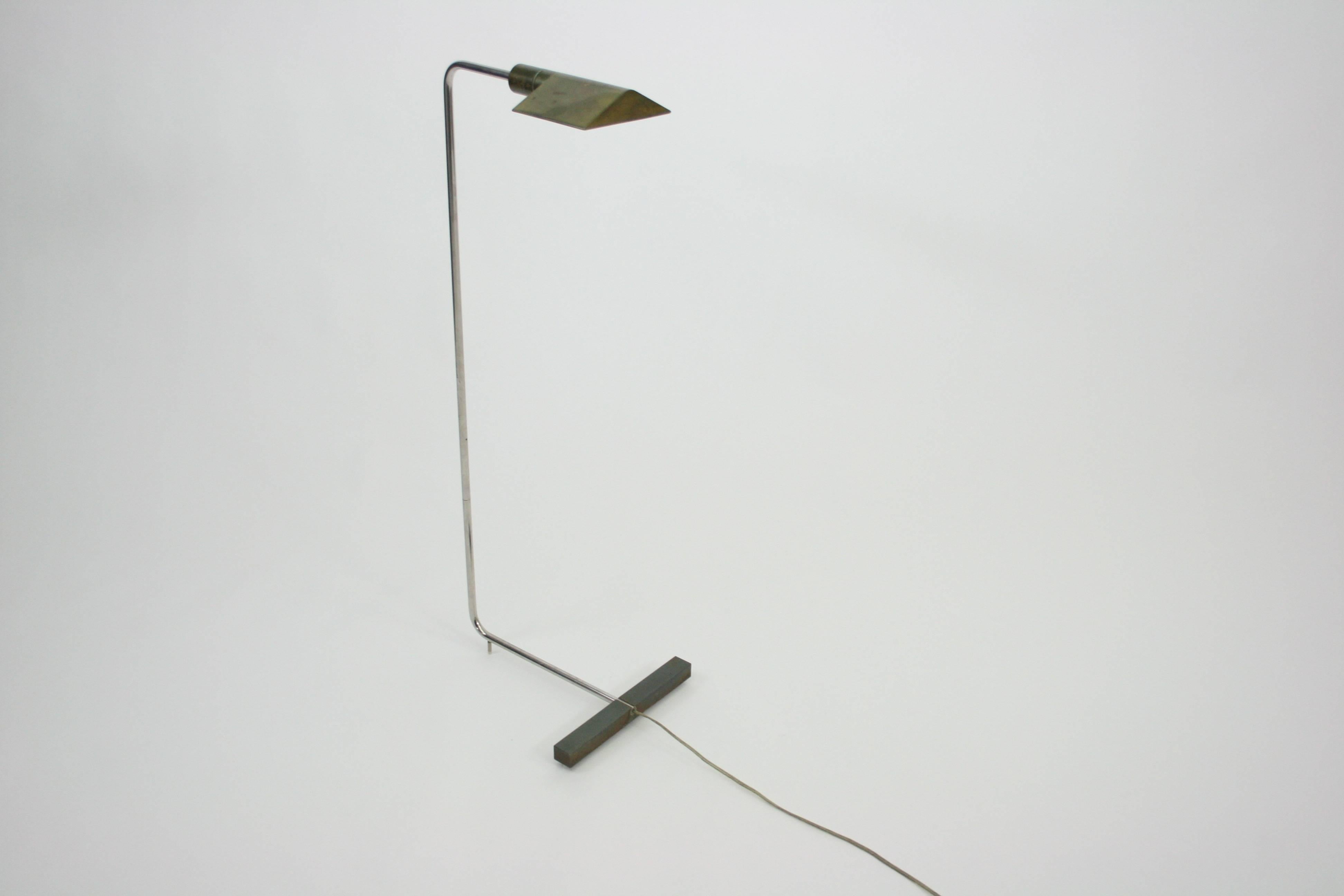 Brass and Chrome Reading Lamp by Cedric Hartman 3