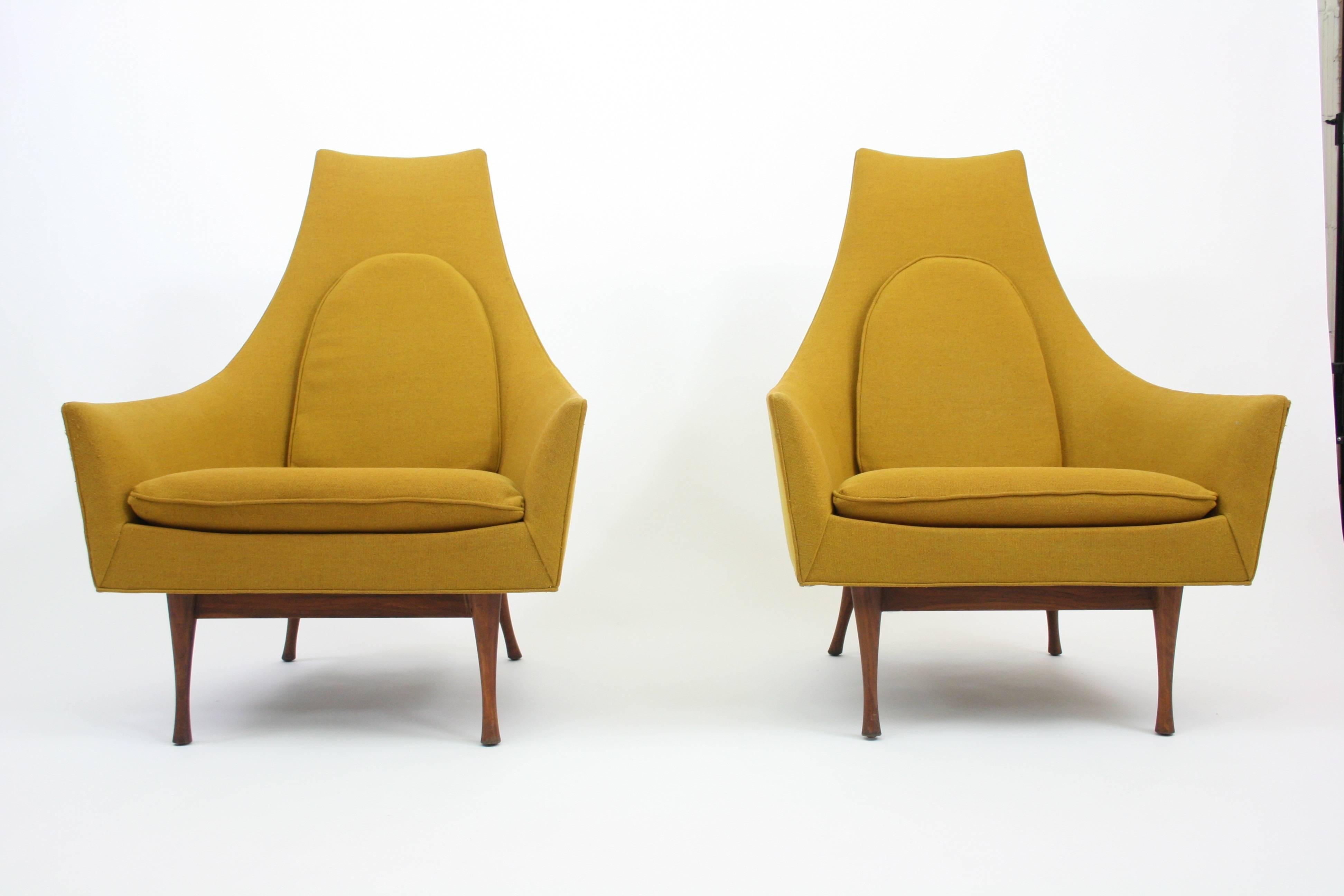 Rare Pair of Lounge Chairs by Paul McCobb for Widdicomb 1