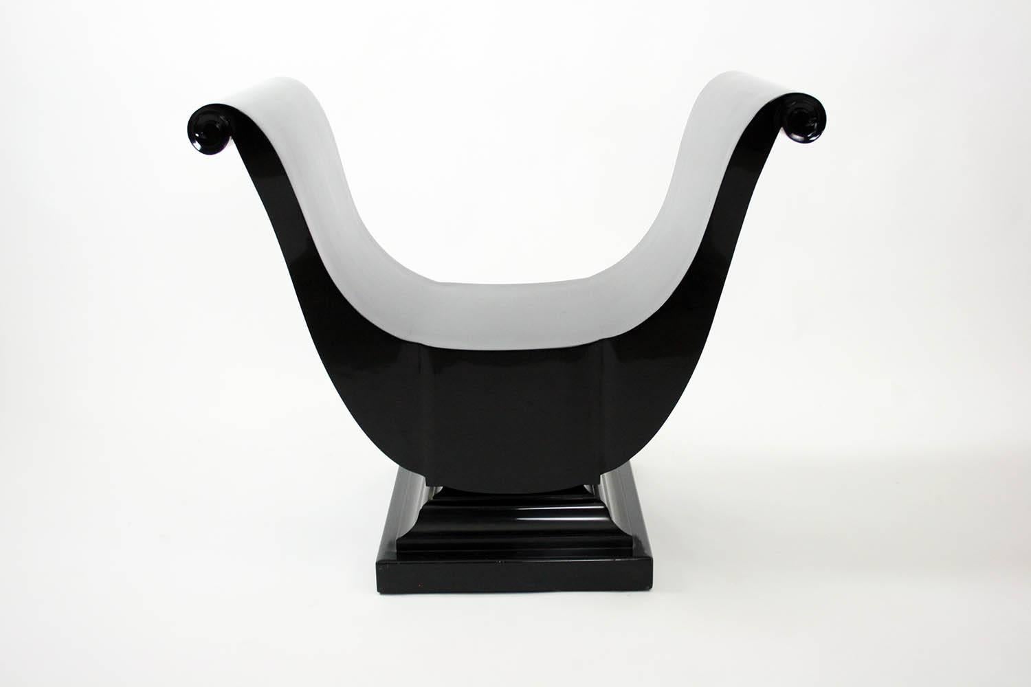 Art Deco Blackman Cruz Workshop Harlow Throne Chair
