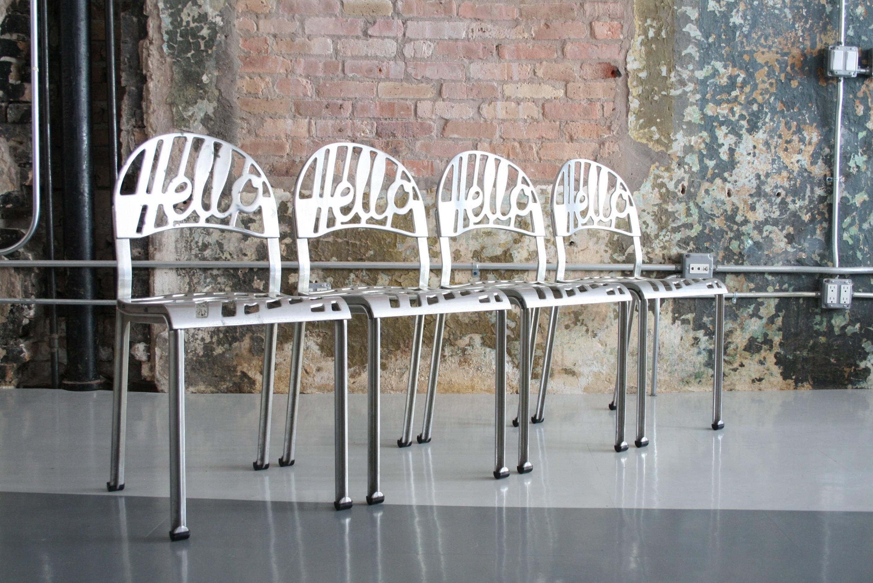 Mid-Century Modern Eight Hello There Chairs Designed by Jeremy Harvey for Artifort in 1978