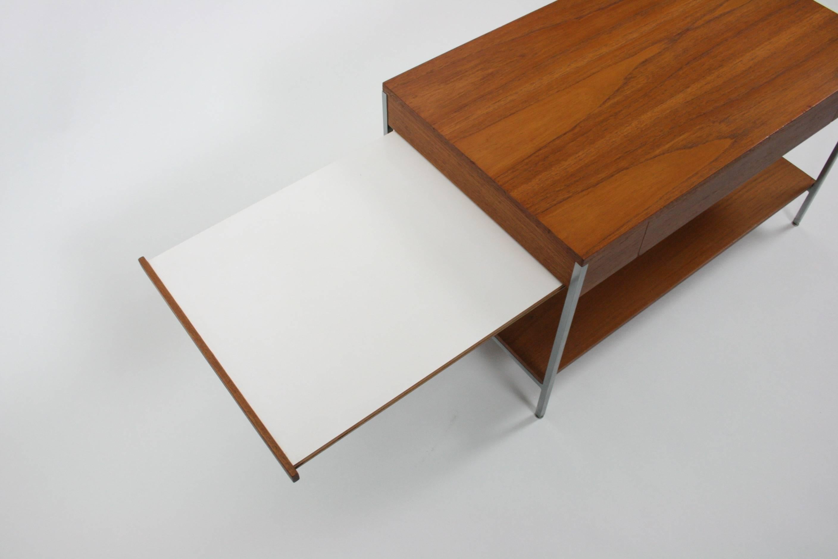 Brushed Original Walnut Side Table by George Nelson for Herman Miller