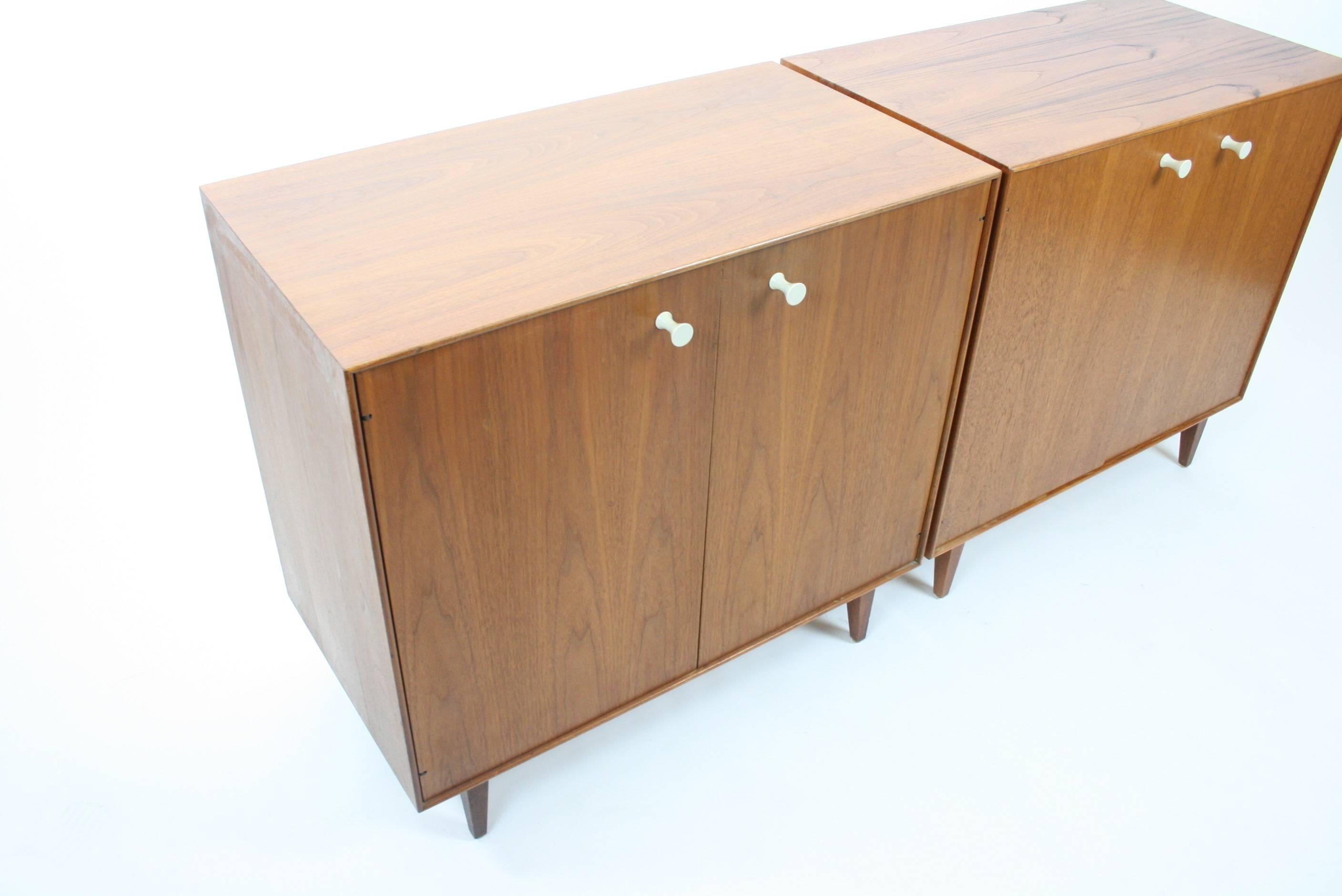 American Pair of Vintage Original 'Thin Edge' Cabinets by George Nelson for Herman Miller
