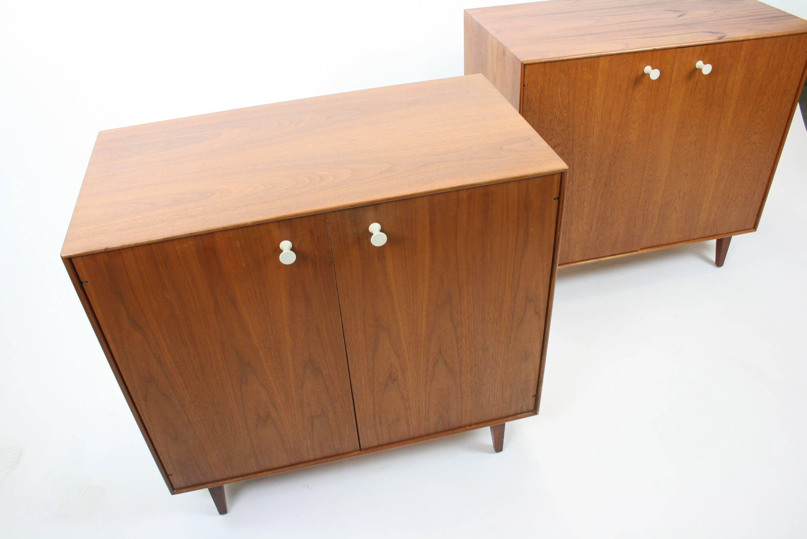 Pair of Vintage Original 'Thin Edge' Cabinets by George Nelson for Herman Miller 3
