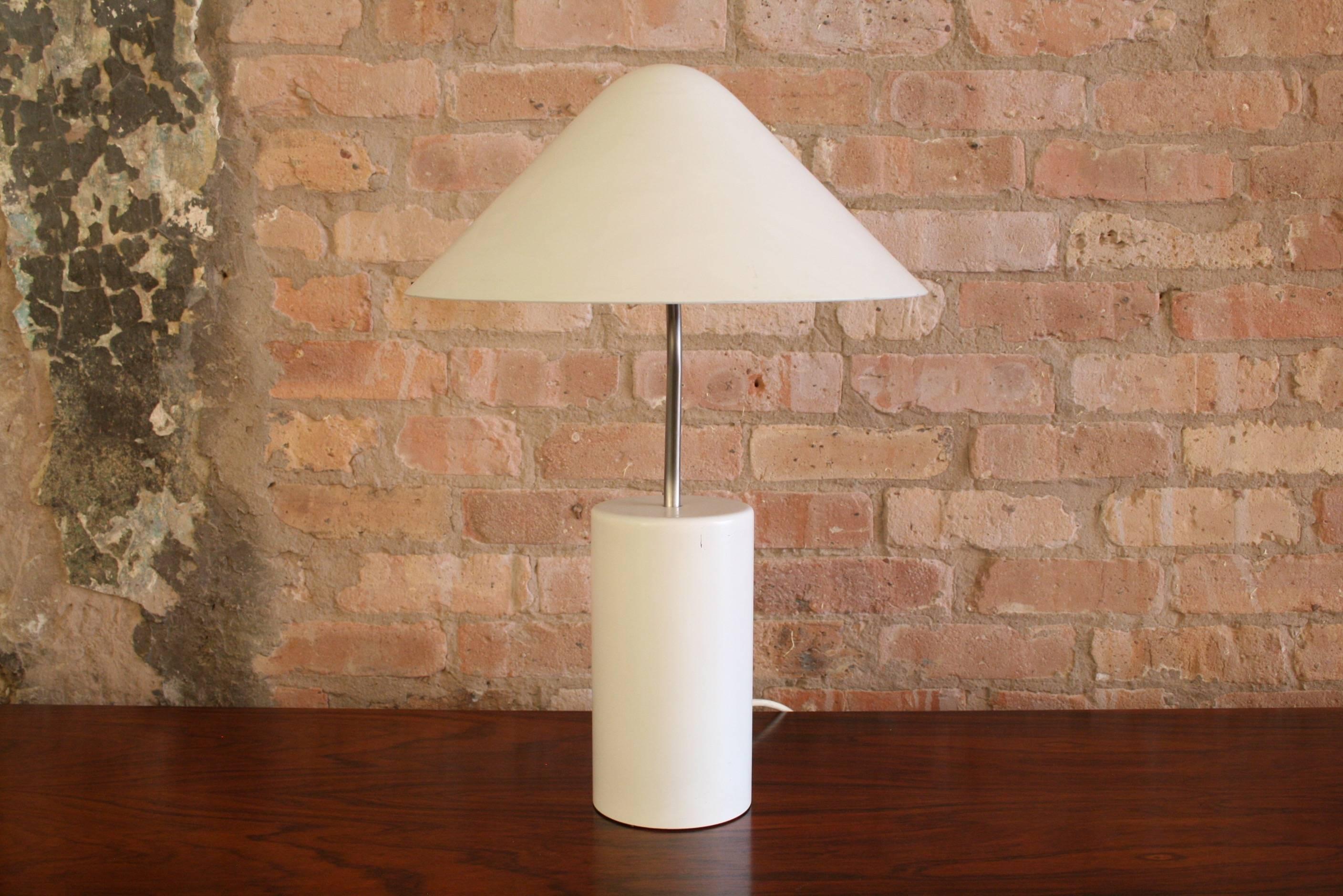 Rare Jorgen Gammelgaard adjustable Pandul table lamp. The head of the lamp can rotate 360 degrees.