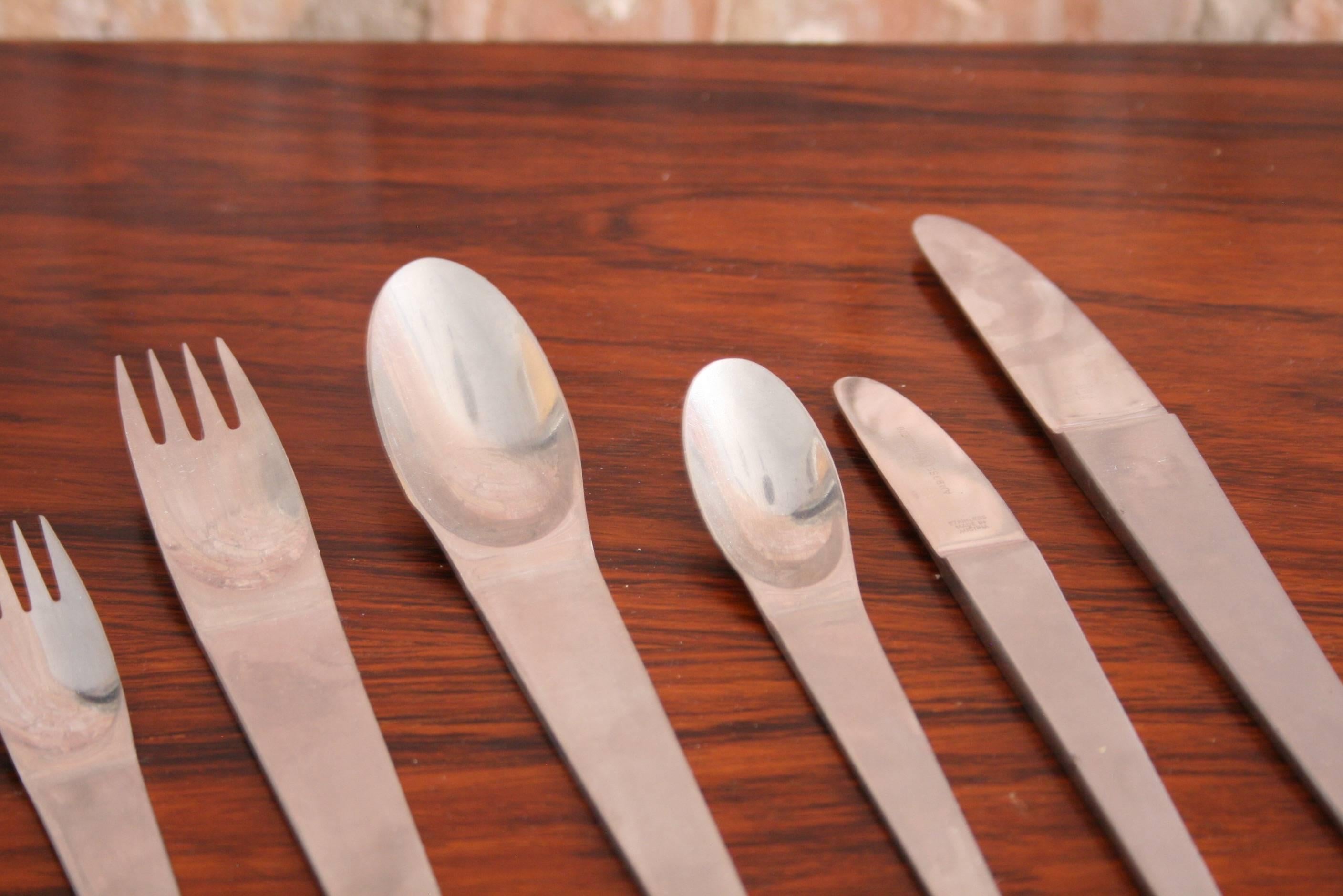Mid-Century Modern Stainless Flatware by Carl Aubock