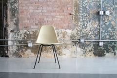 Rare DSX in Parchment Shell Chair by Eames for Herman Miller