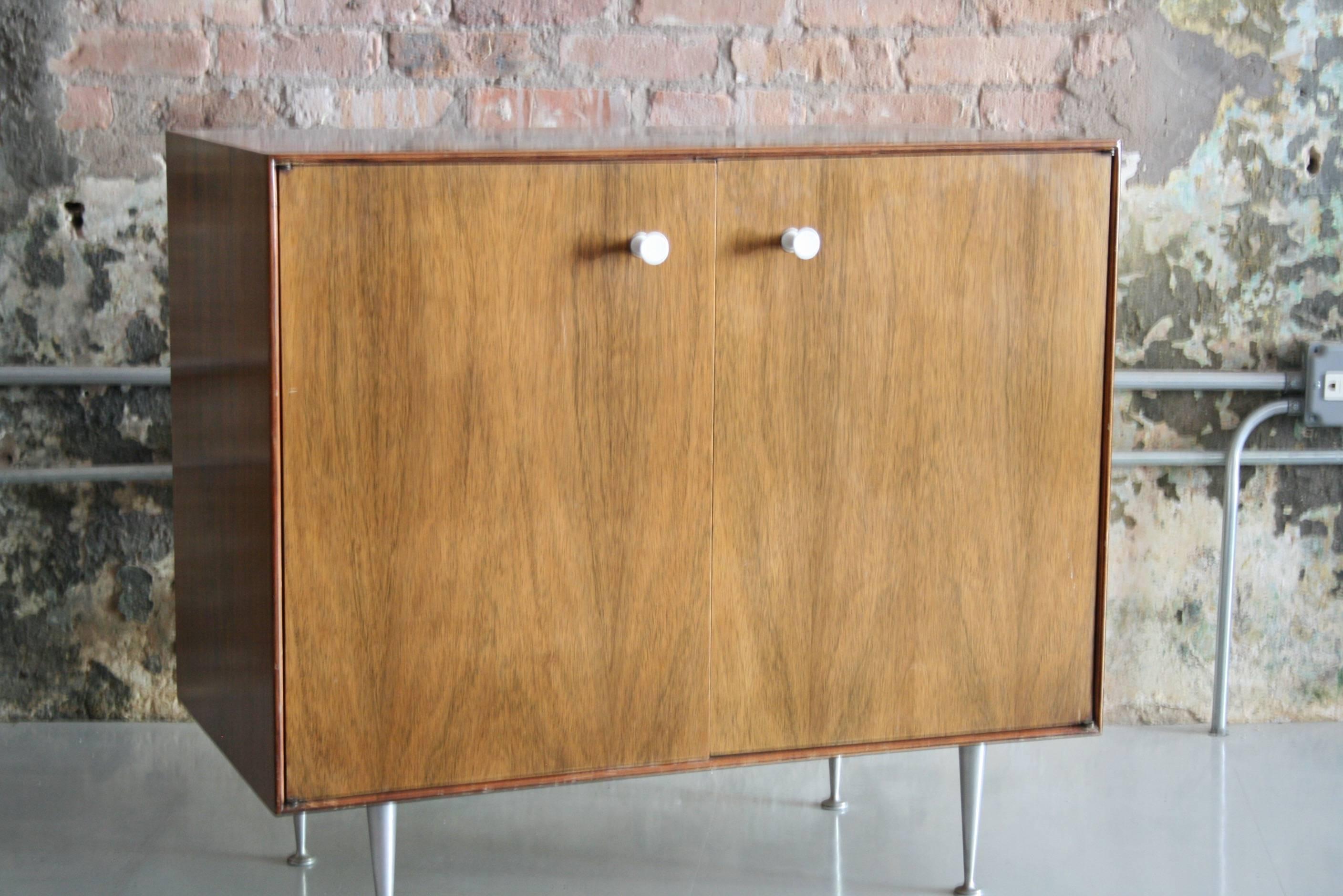 Mid-Century Modern George Nelson for Herman Miller Rosewood Thin Edge Chest Cabinet Server