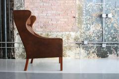 Børge Mogensen 2204 Wingback Chair for Fredericia Stolefabrik, Denmark