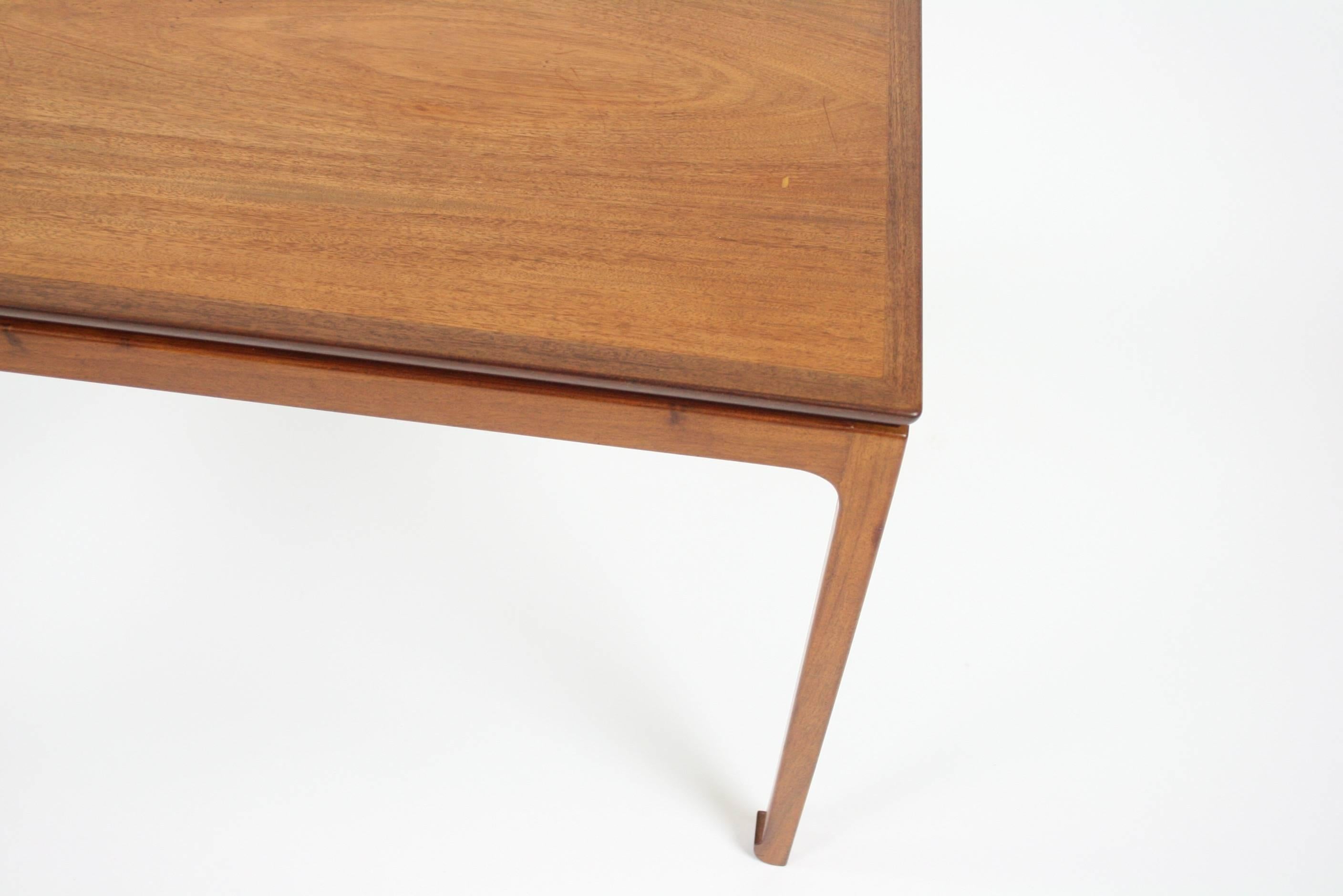 Mid-20th Century Ole Wanscher Coffee Table in Cuban Mahogany for A. J. Iversen, Denmark