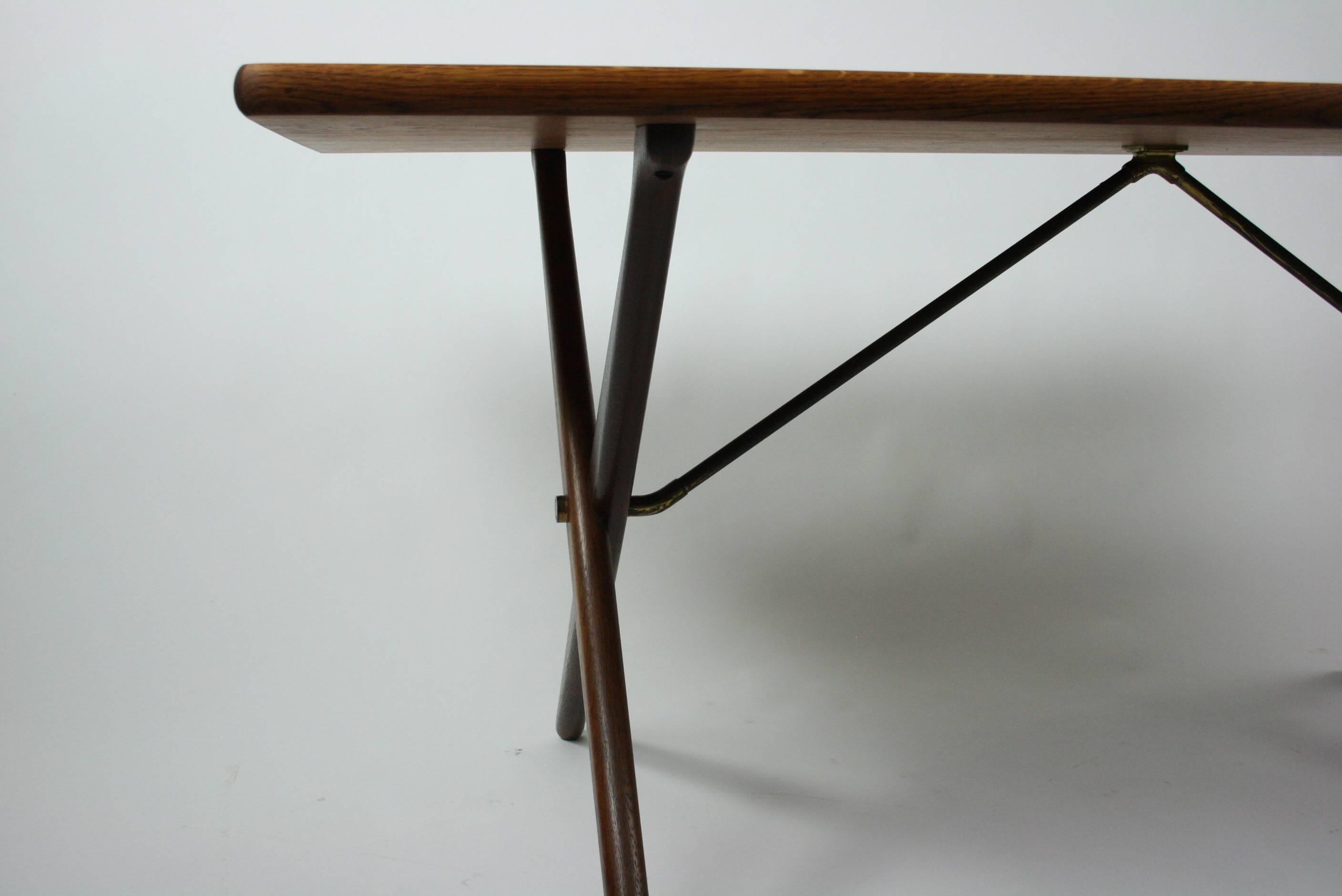 20th Century Original Teak Dining Table Designed by Hans J. Wegner Model AT-303