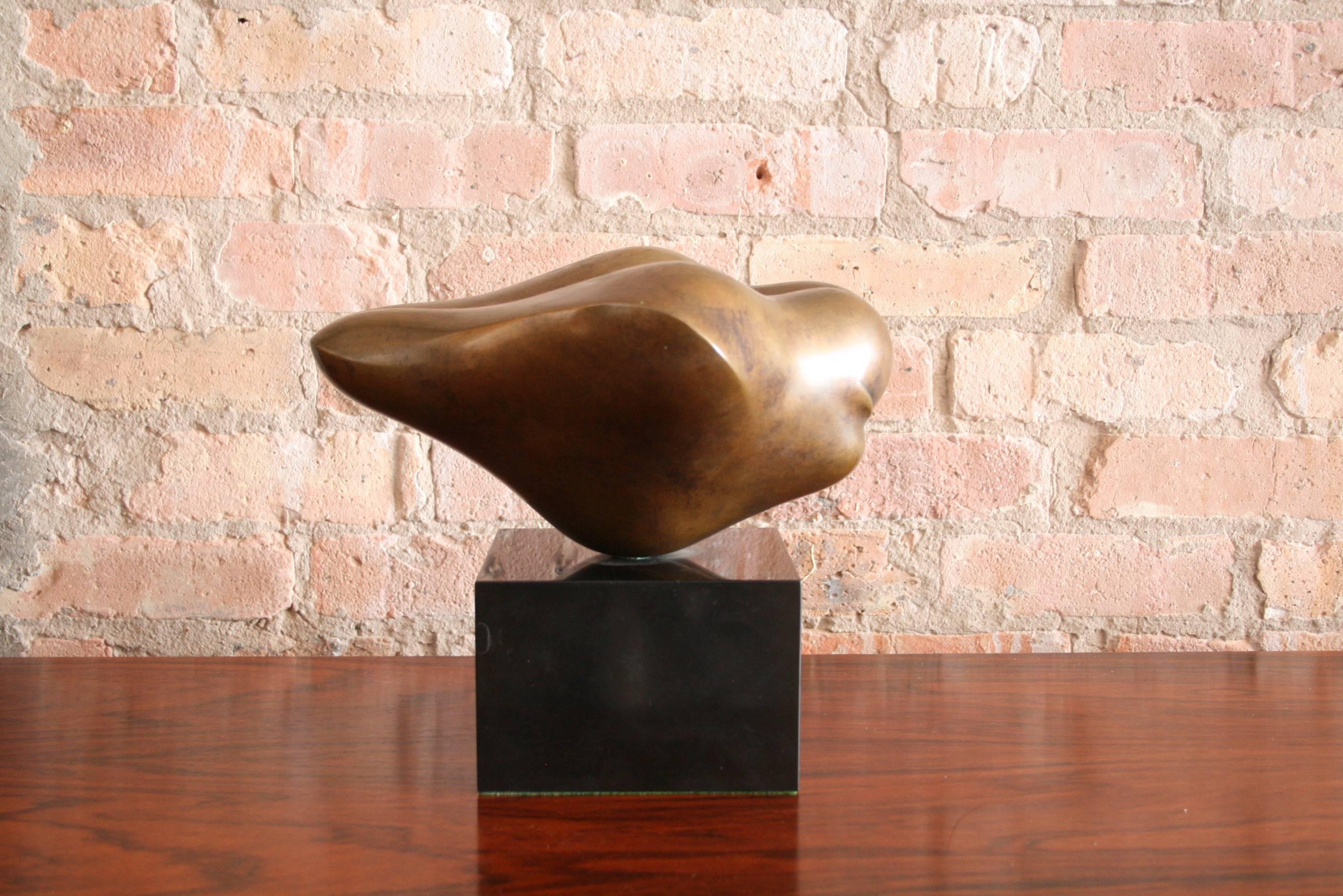 American Aldo Casanova Abstract Bronze Sculpture, Signed and Numbered