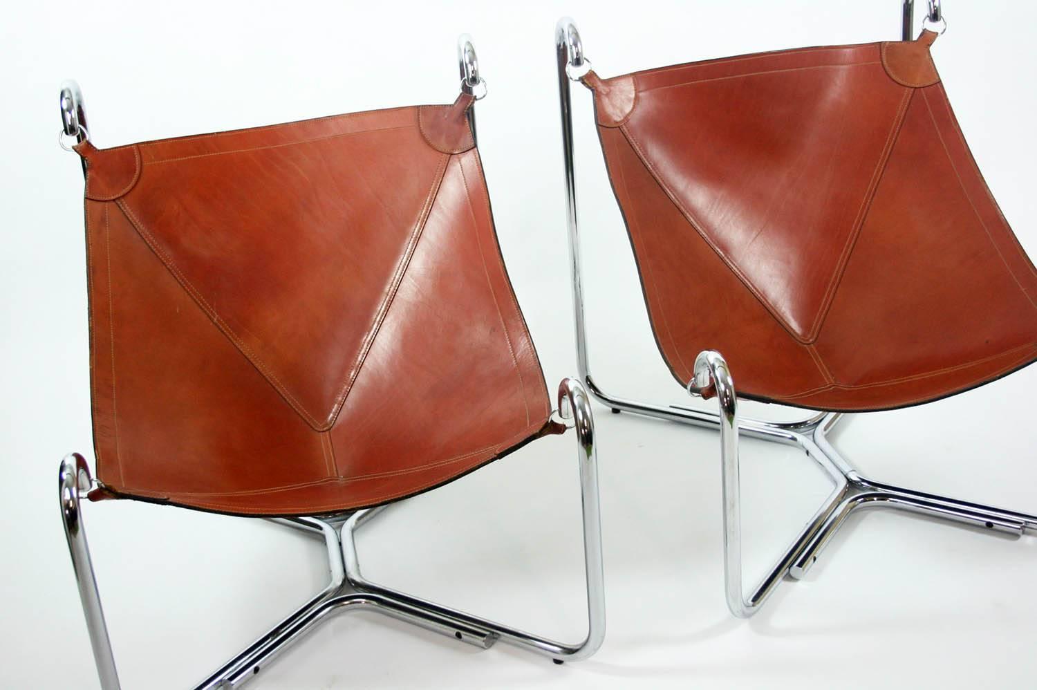 Italian Gianni Pareschi and Ezio Didone Baffo Lounge Chairs for Busnelli, Italy, 1969 For Sale