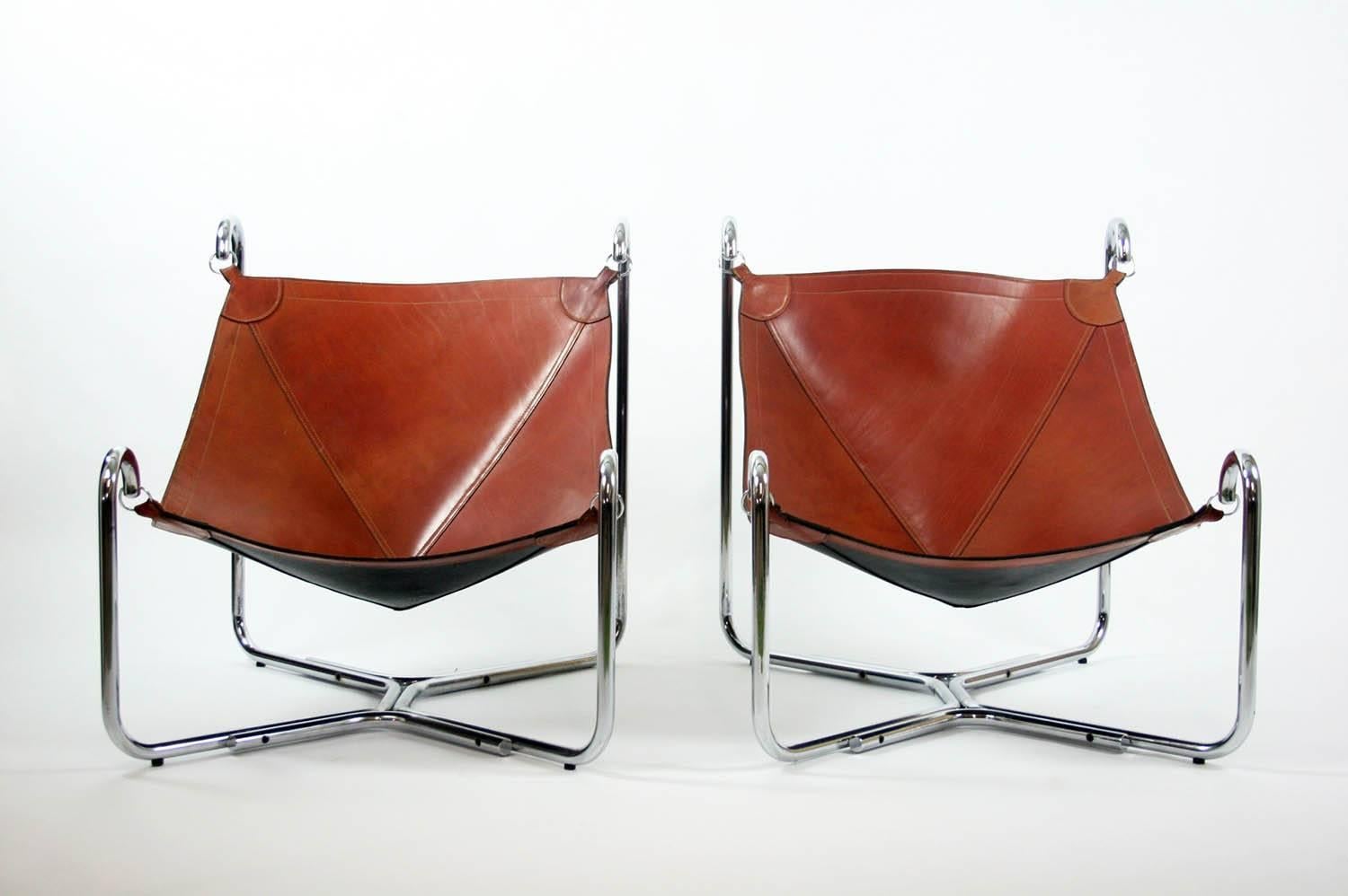 Gianni Pareschi and Ezio Didone Baffo Lounge Chairs for Busnelli, Italy, 1969 In Good Condition For Sale In Chicago, IL