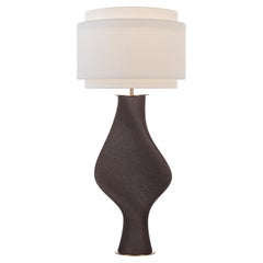 Lampada Adagio - lava opaca - Lampada scultorea in ceramica