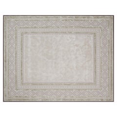 Handcrafted Chinese Carpet by FULI, 10x8ft, Modern Desig，NZ Wool、Tencel