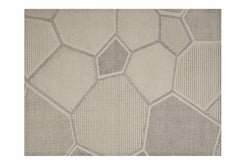 Handcrafted Chinese Carpet by FULI, 10x13ft, Modern Desig，NZ Wool