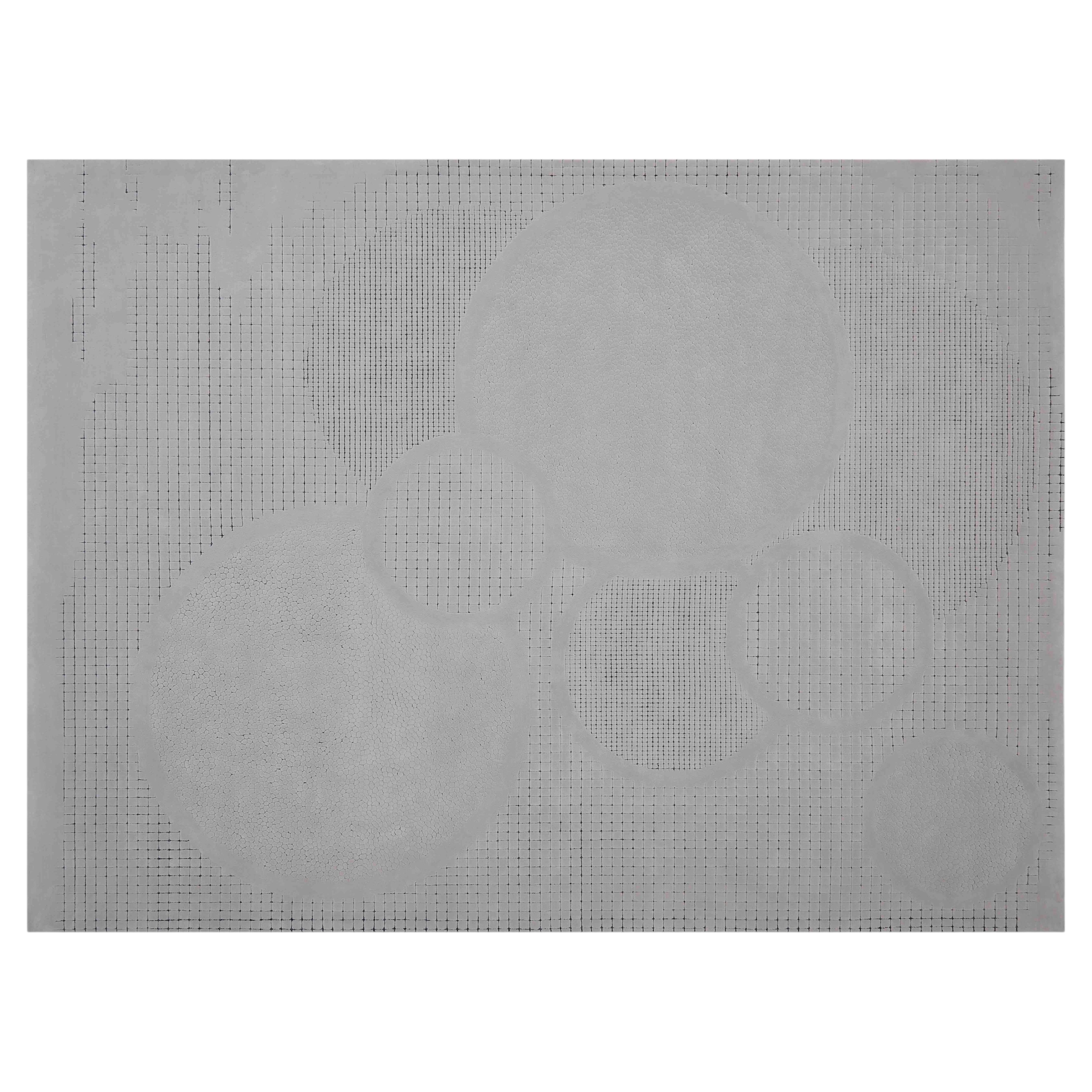 Handcrafted Chinese Carpet by FULI, 10x13ft, Modern Desig，NZ Wool