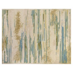 Handcrafted Chinese Carpet by FULI, 10x13ft, Modern Desig，NZ Wool