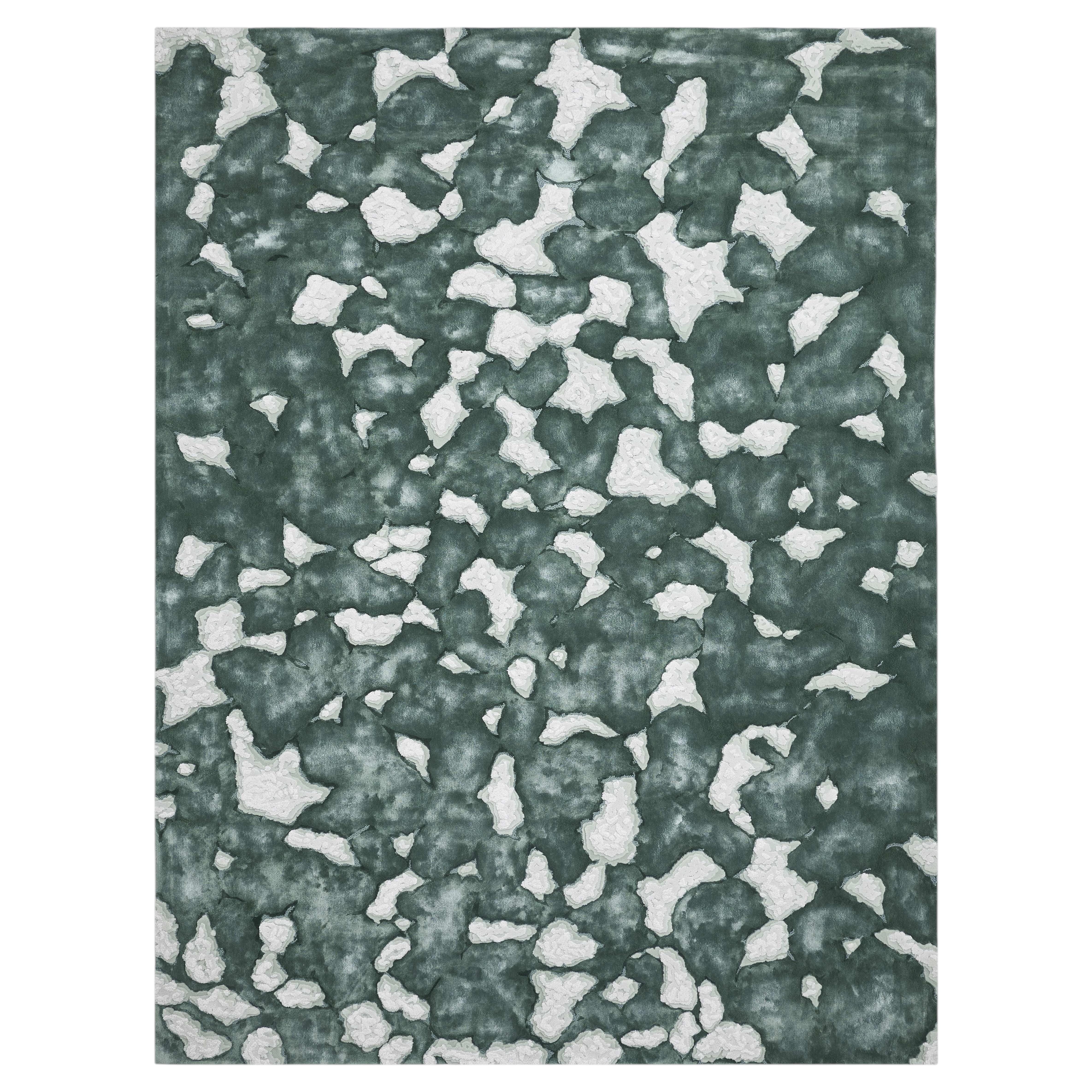 Handcrafted Chinese Carpet by FULI, 10x13ft, Modern Desig,NZ Wool
