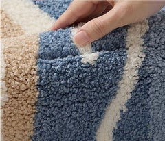 Handcrafted Chinese Carpet by FULI, 2x6ft, Modern Design,Fleece