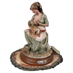 Giuseppe Armani – Figur im Capodimonte-Stil: Skulptur „Mutter und Kind“