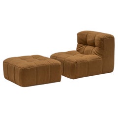 Kimba Easy Chair with Ottoman, Ligne Roset, 1973
