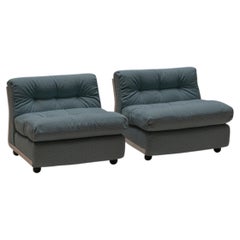Pair of Amanta Lounge Chairs by Mario Bellini for B&B Italia, 1970
