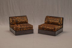 Pair of Dedar Lounge Chairs by Rolf Heide for ICF, 1970s
