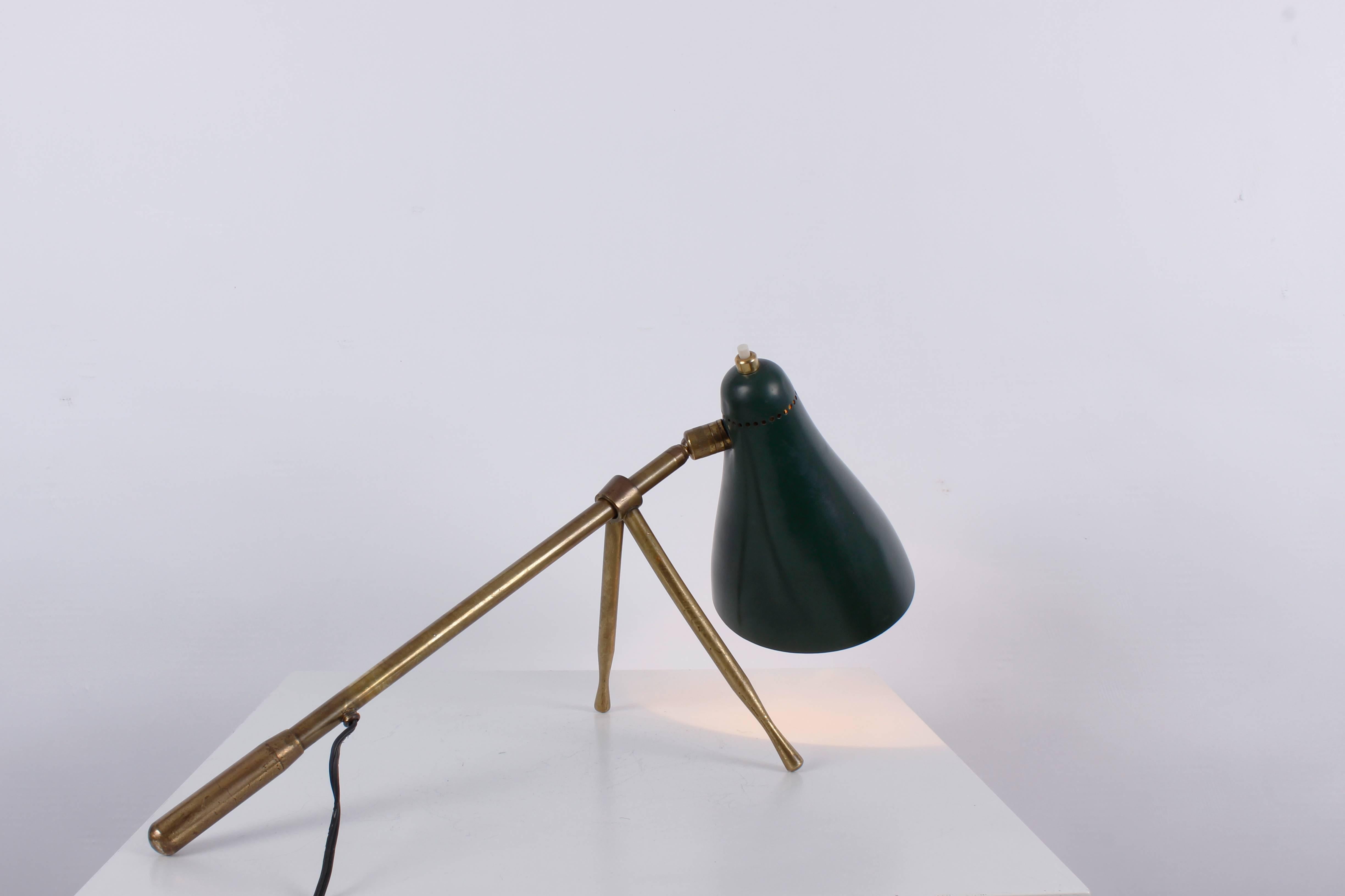 Italian Adjustable Table Lamp by Giuseppe Ostuni for O-Luce, Italy, 1949 For Sale