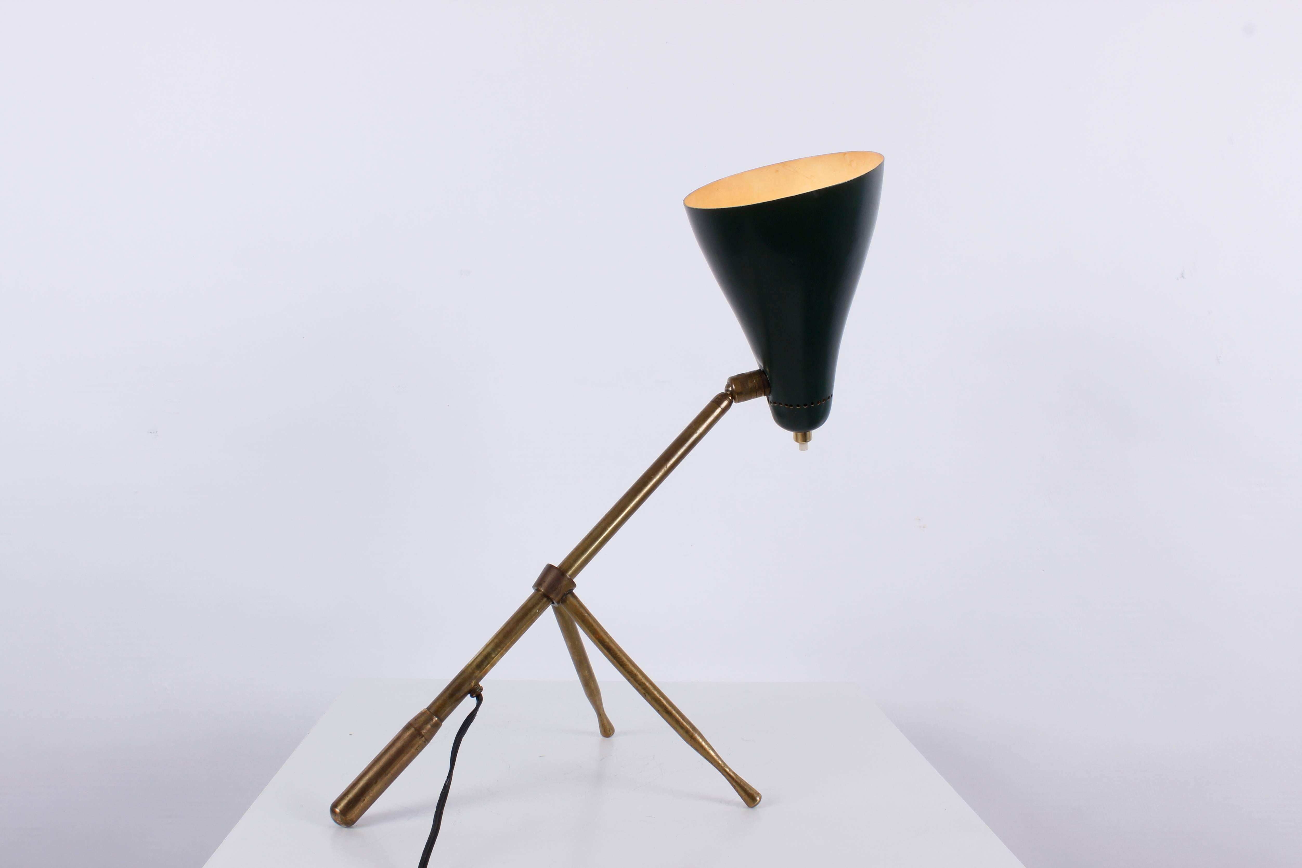 Mid-Century Modern Adjustable Table Lamp by Giuseppe Ostuni for O-Luce, Italy, 1949 For Sale