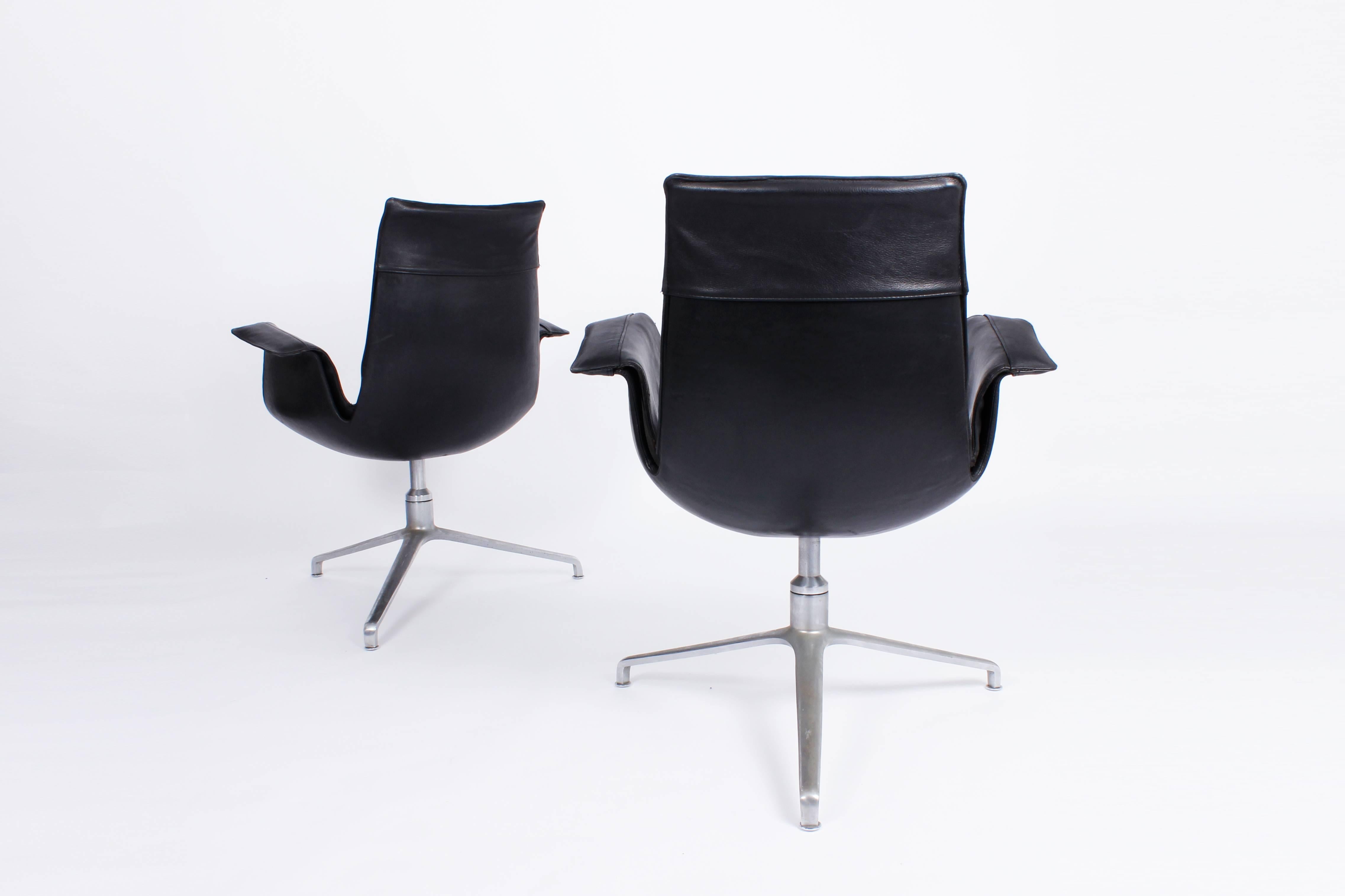 Mid-Century Modern Pair of Bird Chairs, by Preben Fabricius & Jørgen Kastholm, Germany 1960