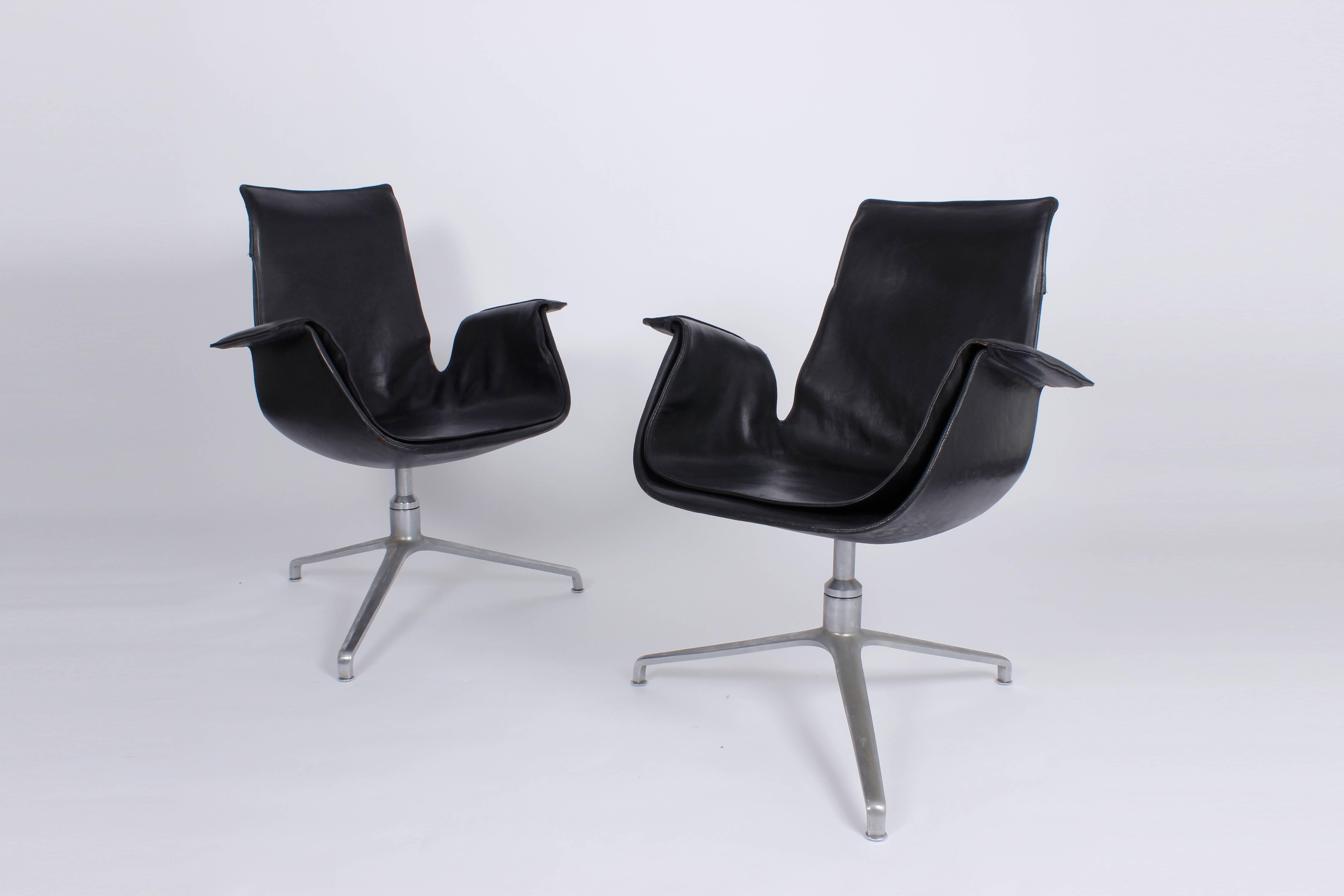 Mid-20th Century Pair of Bird Chairs, by Preben Fabricius & Jørgen Kastholm, Germany 1960