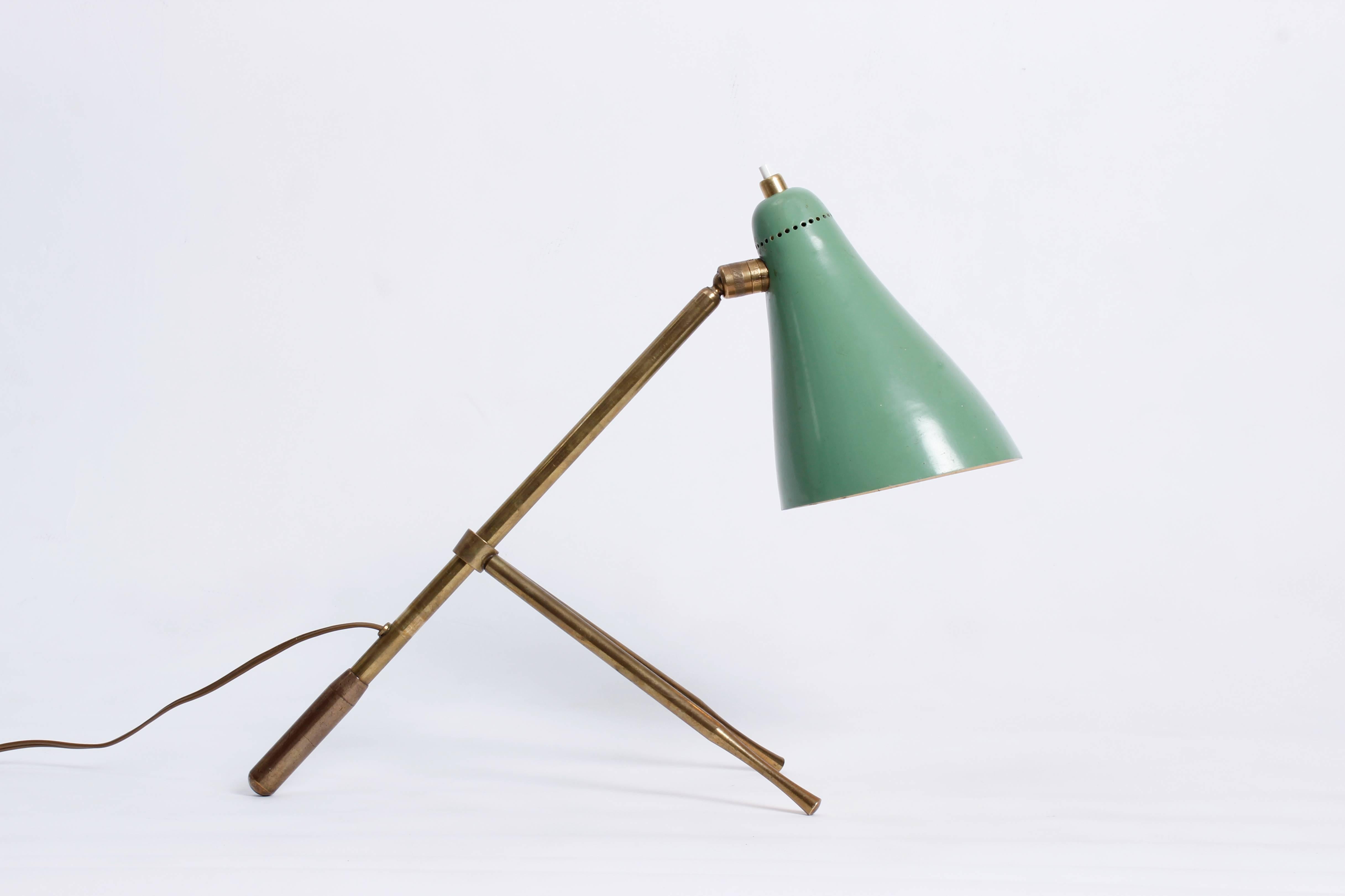 Mid-Century Modern Adjustable Table Lamp by Giuseppe Ostuni for O-Luce, Italy, 1949