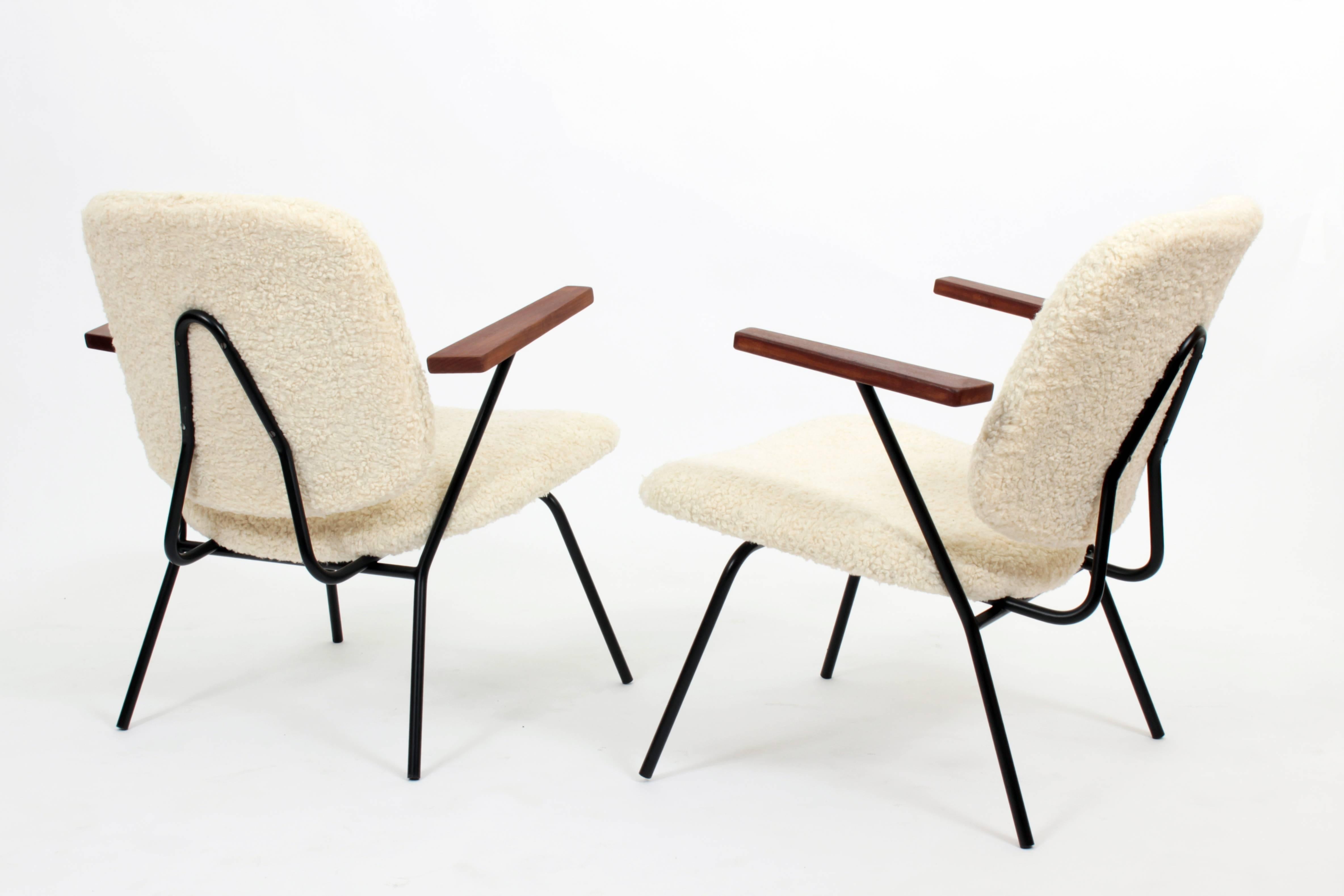 Dutch Pair of Armchairs by Wim Rietveldt and Willhelm Hendrik Gispen for Kembo, 1954