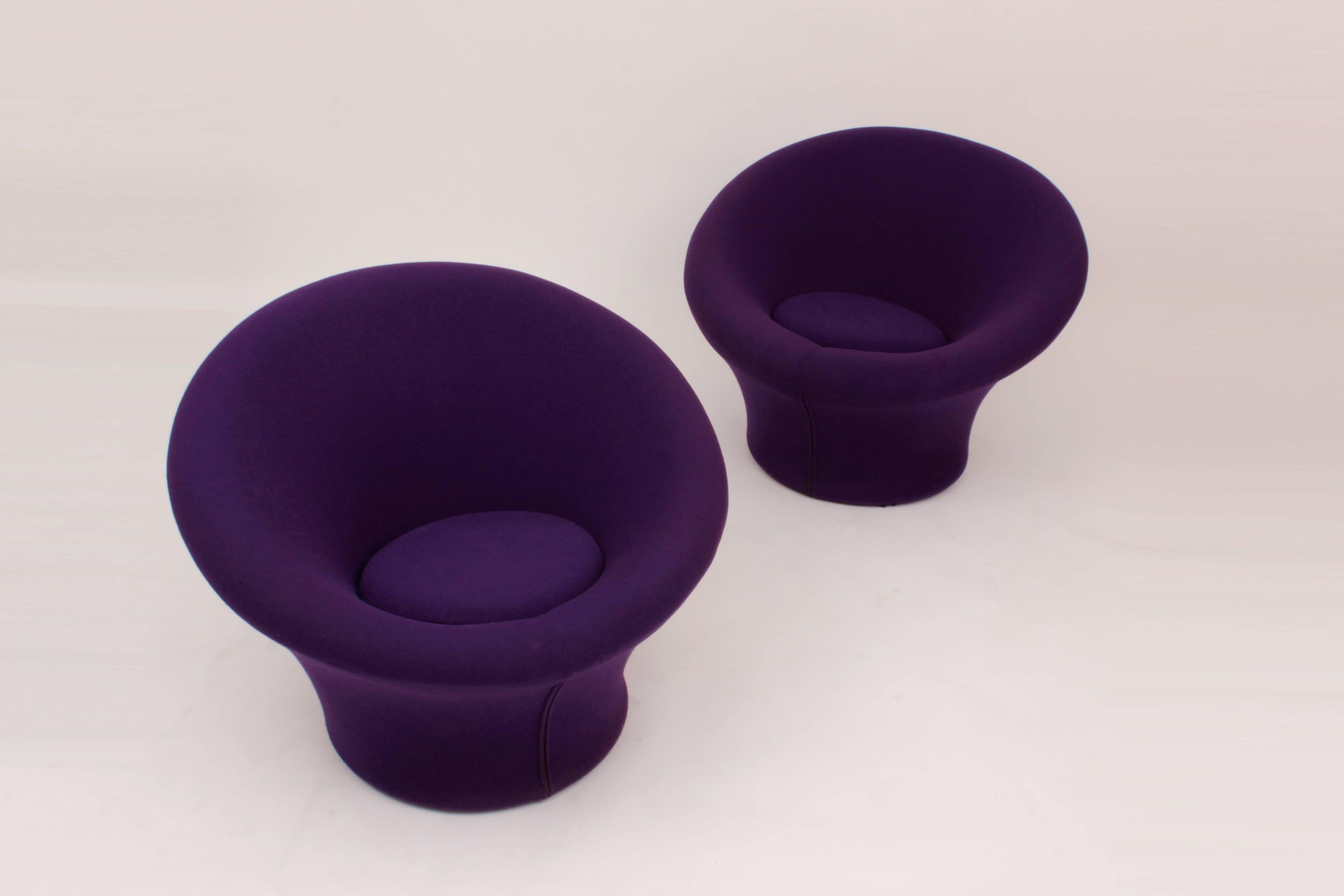 French Pair of Mushrooms Lounge Chairs by Pierre Paulin for Artifort, France, 1959