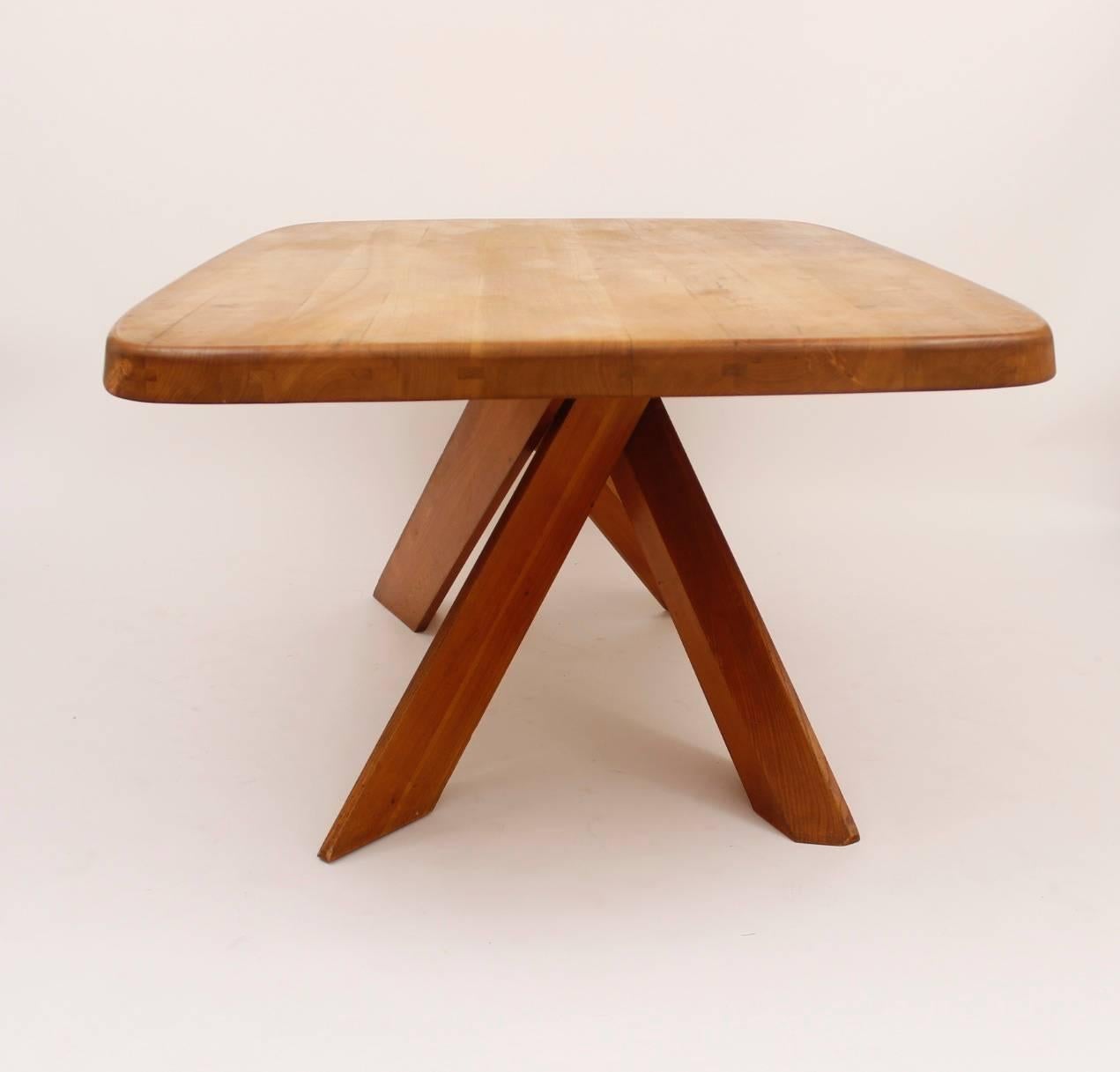 Mid-Century Modern Dining Room Table by Pierre Chapo, France, circa 1970