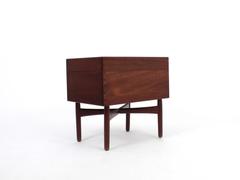 Danish Teak Sewing Table in the Style of Ludvig Pontoppidan, circa 1940