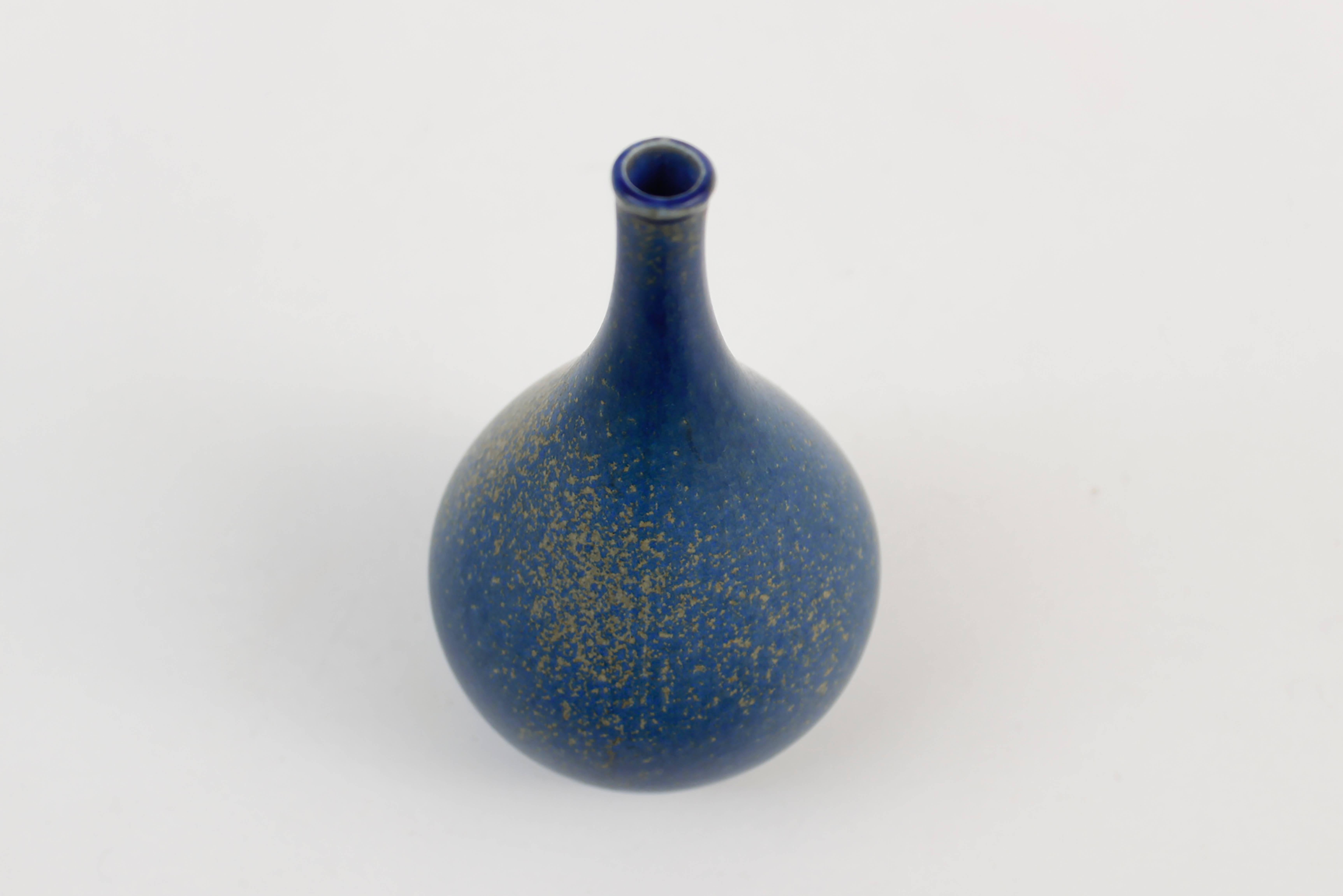 Glazed Stig Lindberg Ceramic Vase for Gustavsberg, Sweden, circa 1950 For Sale