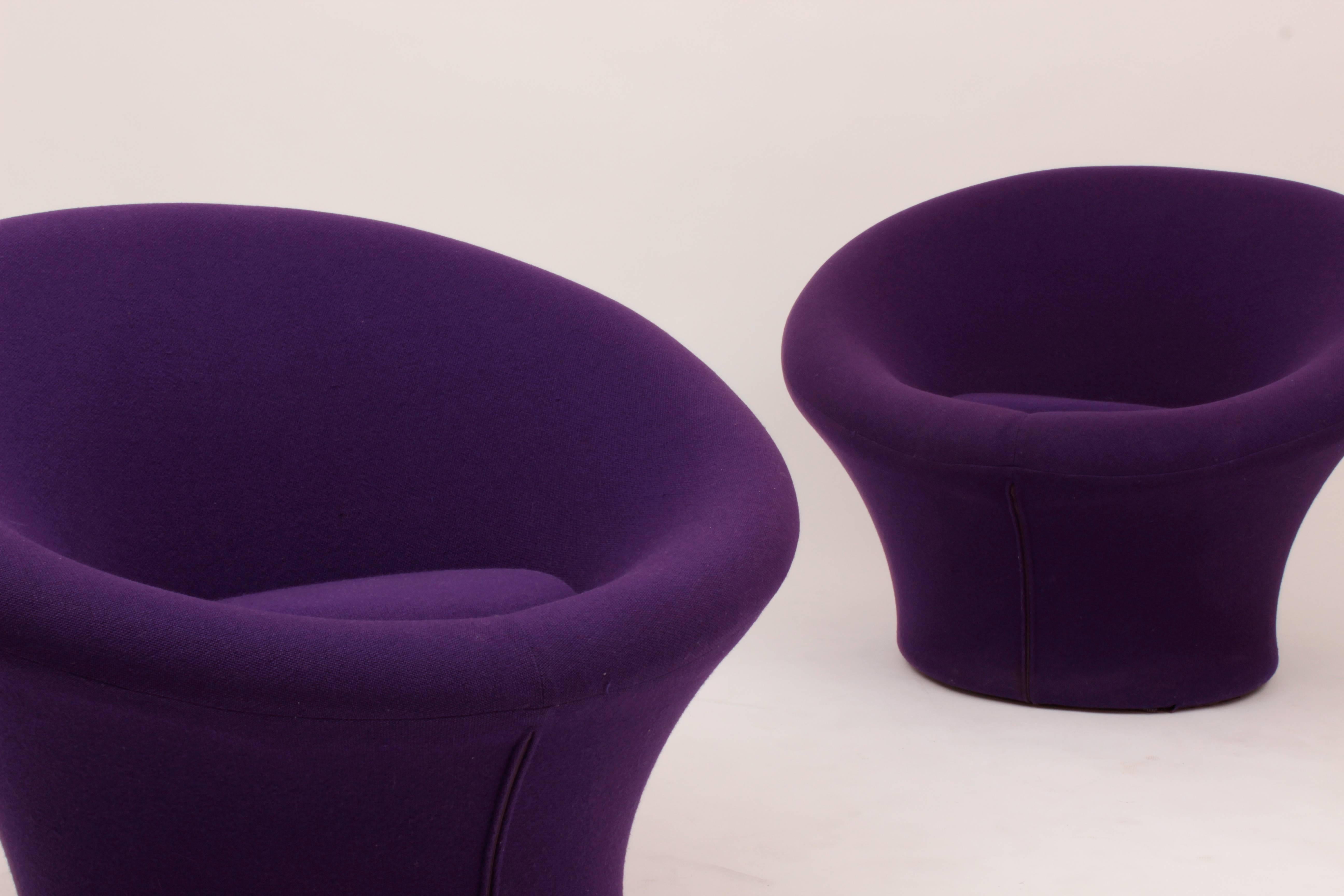 Pair of Mushrooms Lounge Chairs by Pierre Paulin for Artifort, France, 1959 In Good Condition In Saint-Ouen, FR
