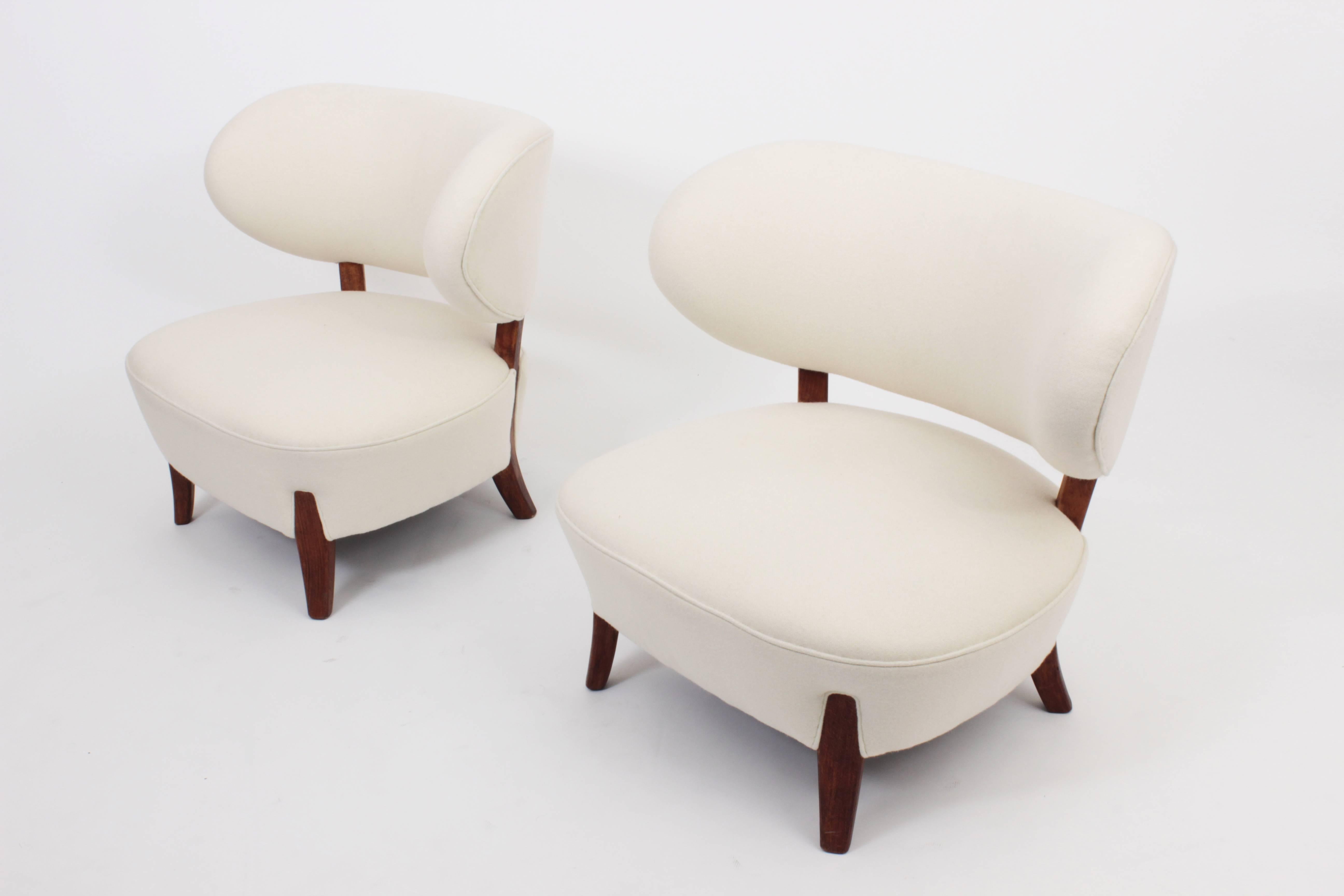Pair of Otto Schulz Easy Chairs for Boet, Sweden, circa 1940 2
