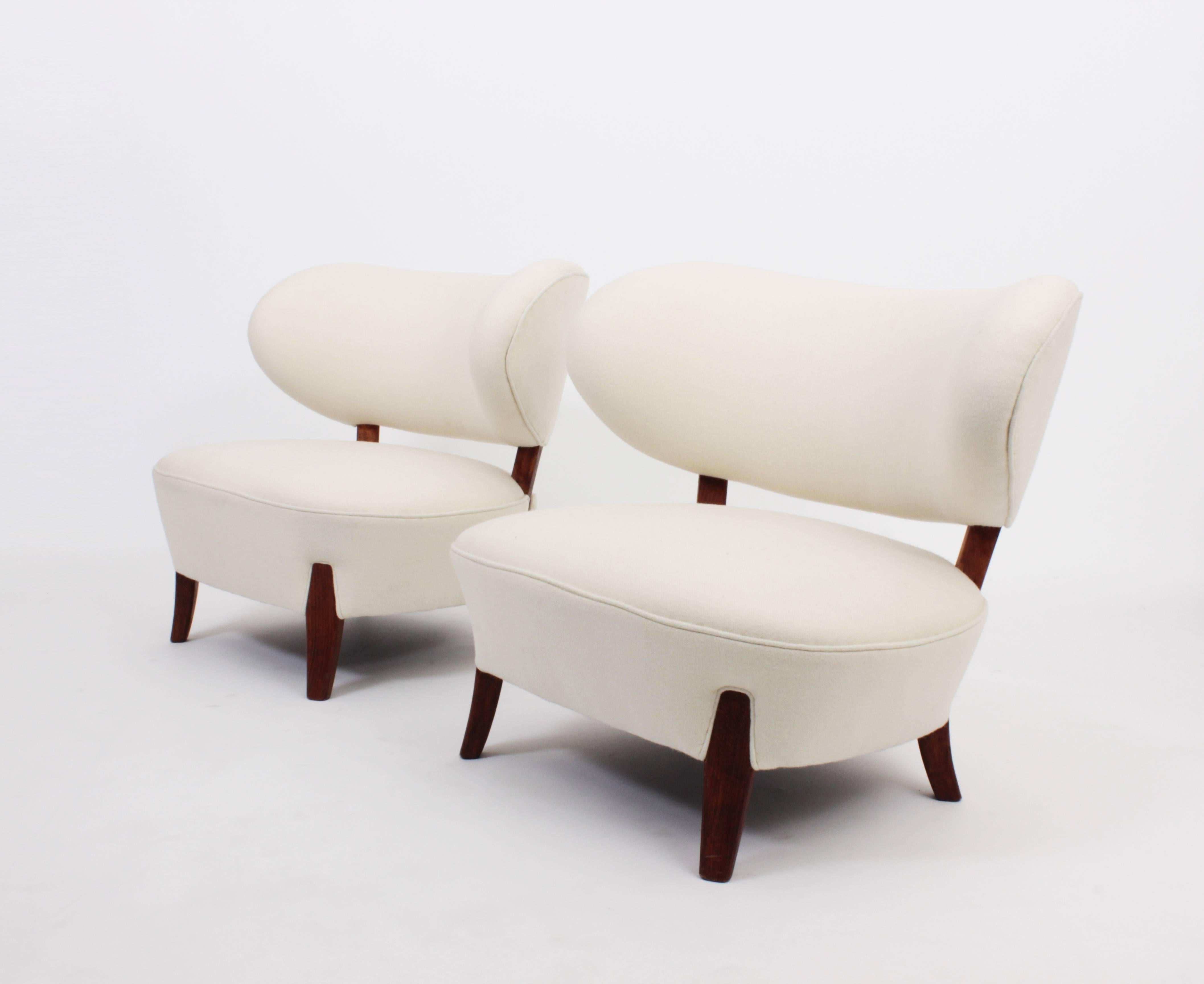 Mid-20th Century Pair of Otto Schulz Easy Chairs for Boet, Sweden, circa 1940
